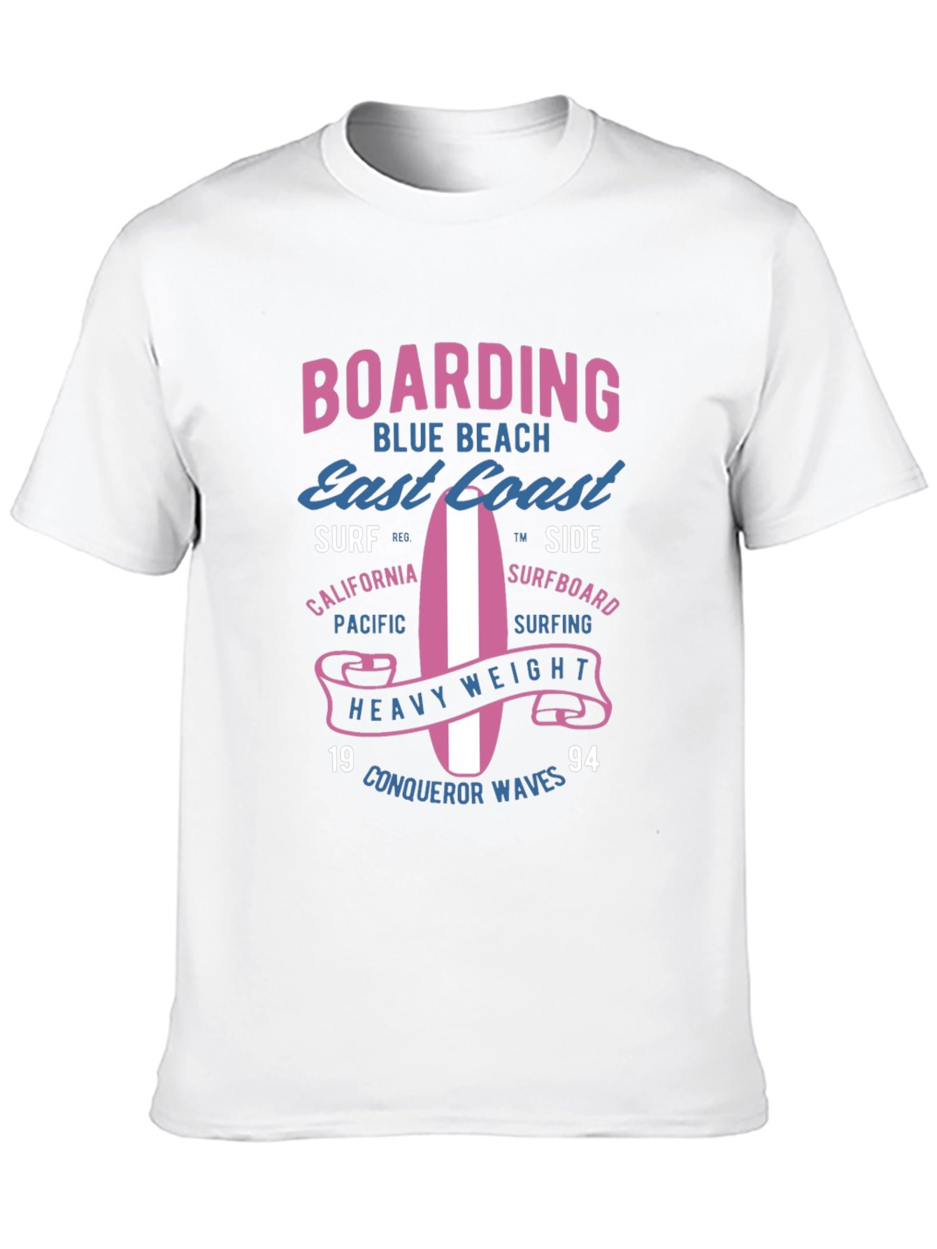 Boarding Blue Beach Graphic Tee