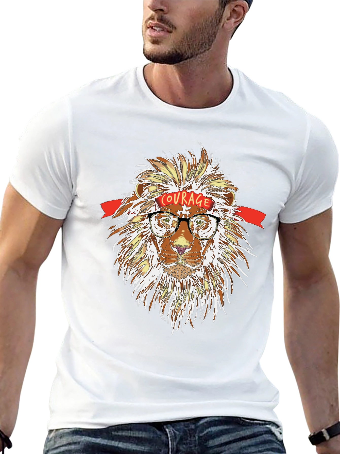 Courage Lion Graphic Tee - Unisex