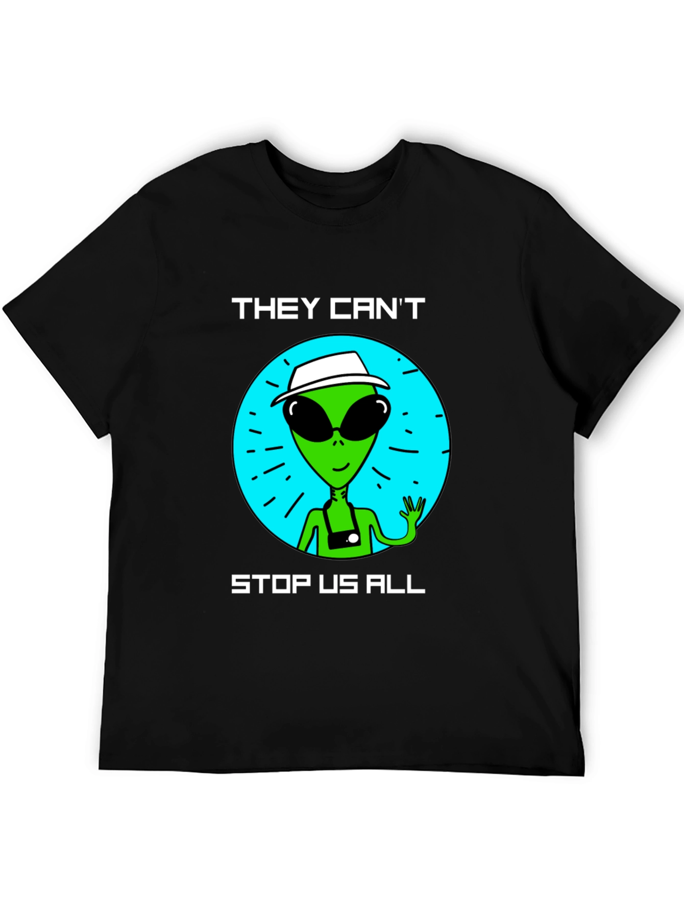 Alien Graphic T-Shirt - They Cant Stop Us All