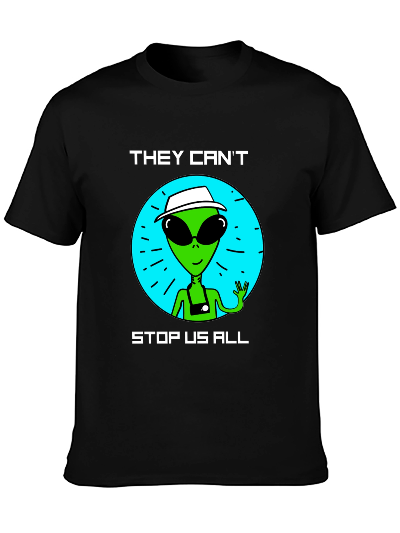 Alien Graphic T-Shirt - They Cant Stop Us All
