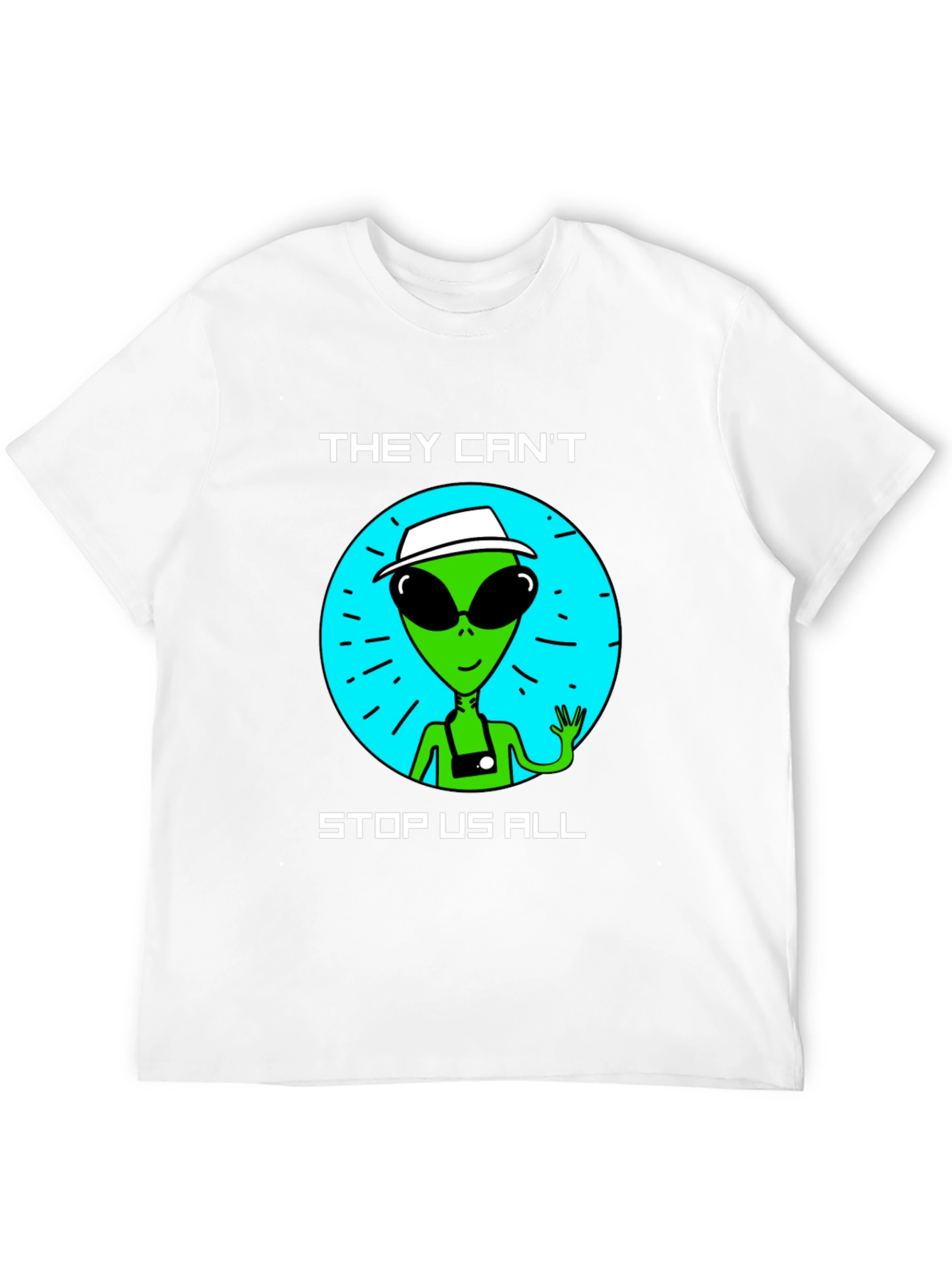Alien Graphic T-Shirt - They Cant Stop Us All