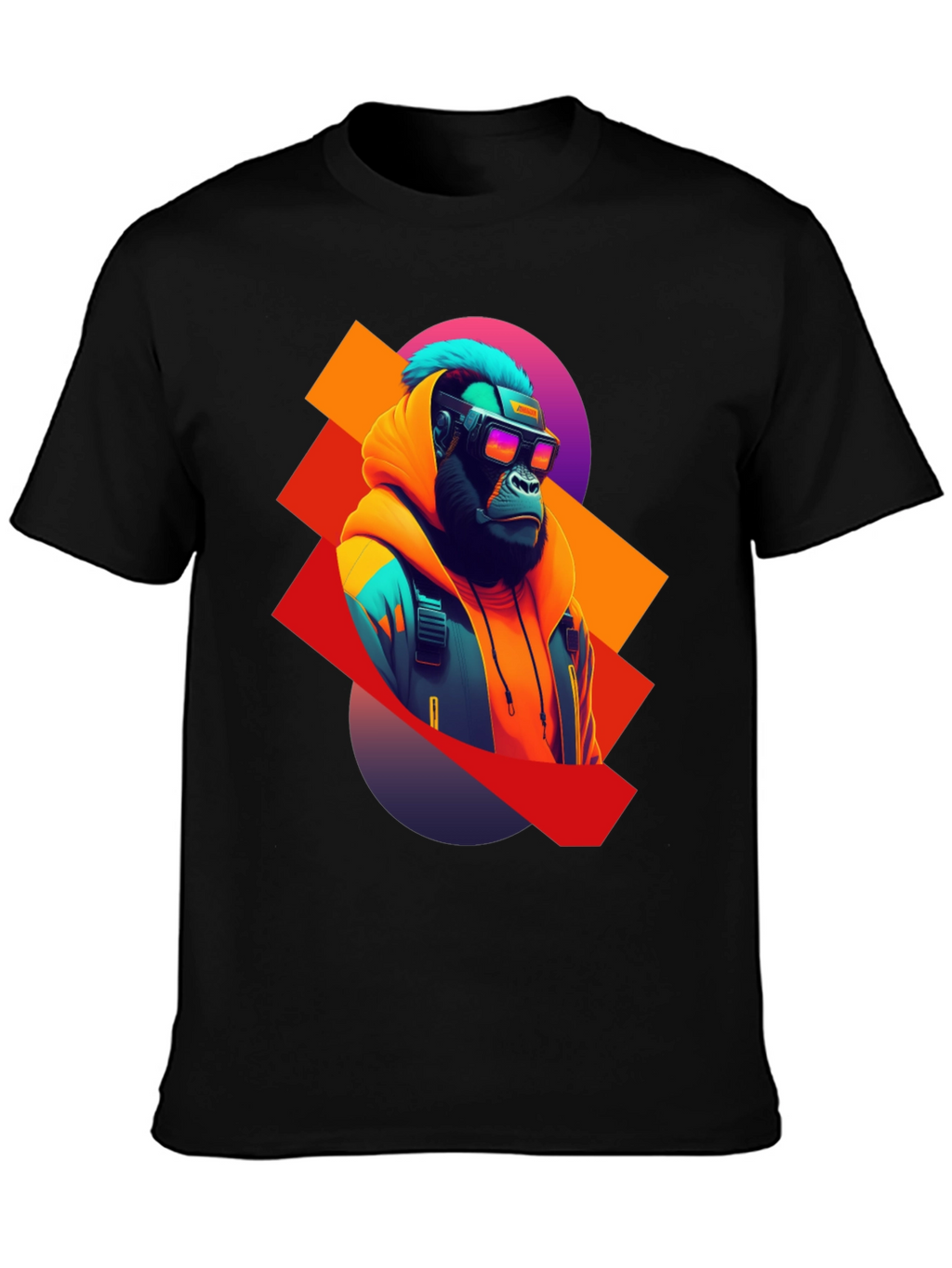 Cyberpunk Gorilla T-Shirt - Unique Graphic Tee