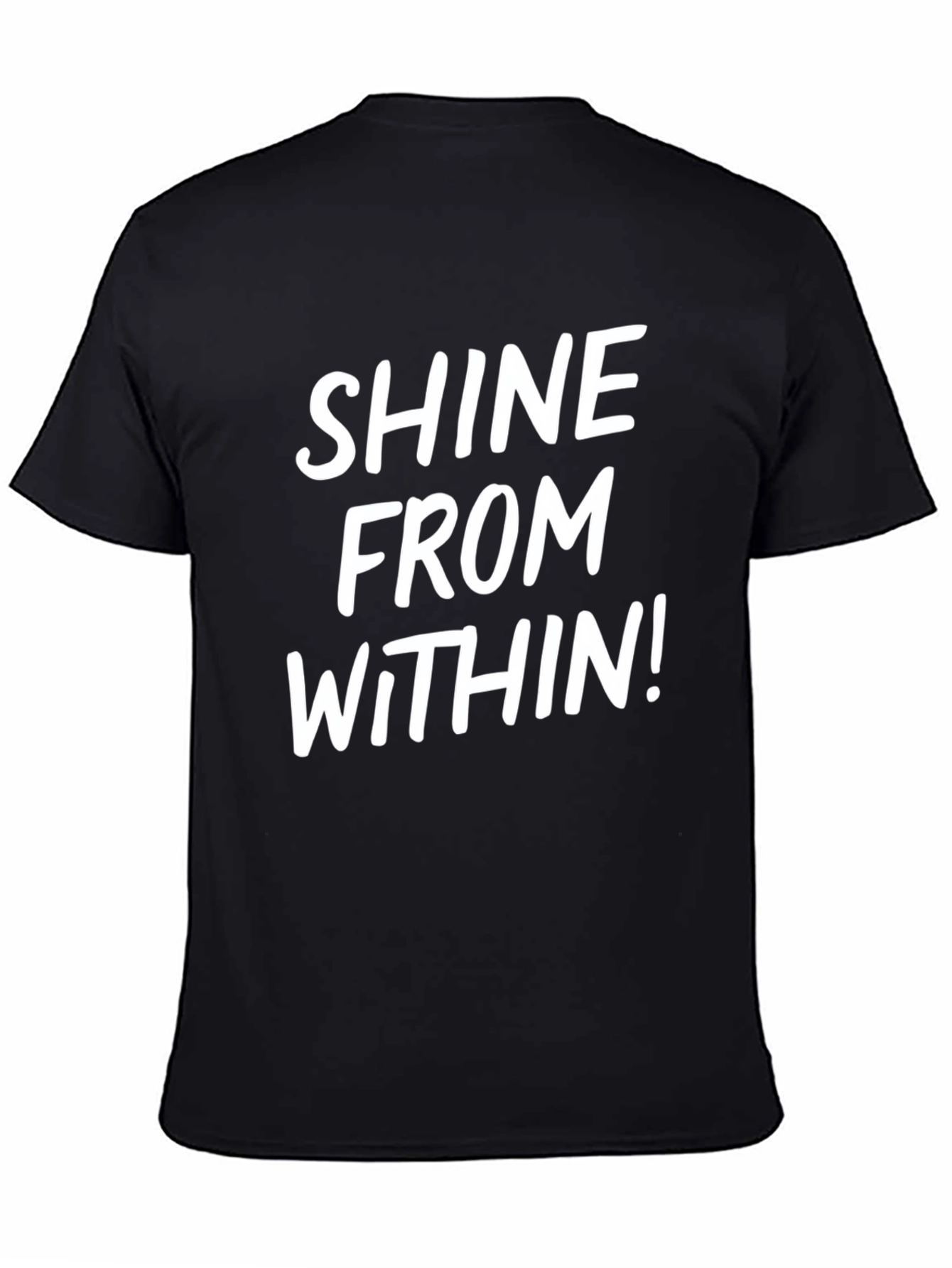 Shine From Within Black Graphic Tee