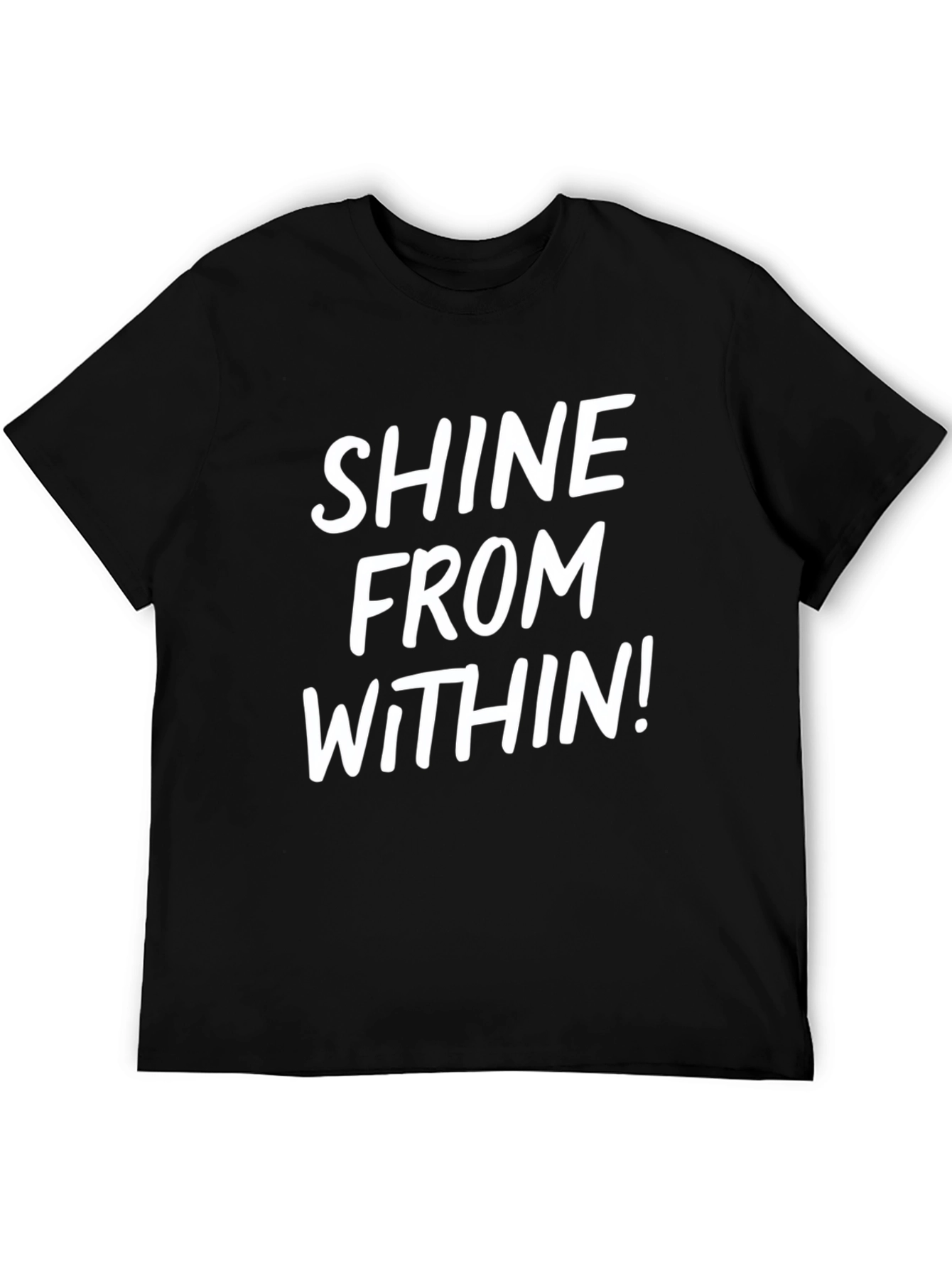 Shine From Within Black Graphic Tee