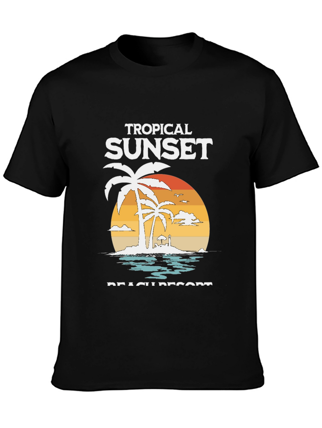 Tropical Sunset Beach Resort T-Shirt