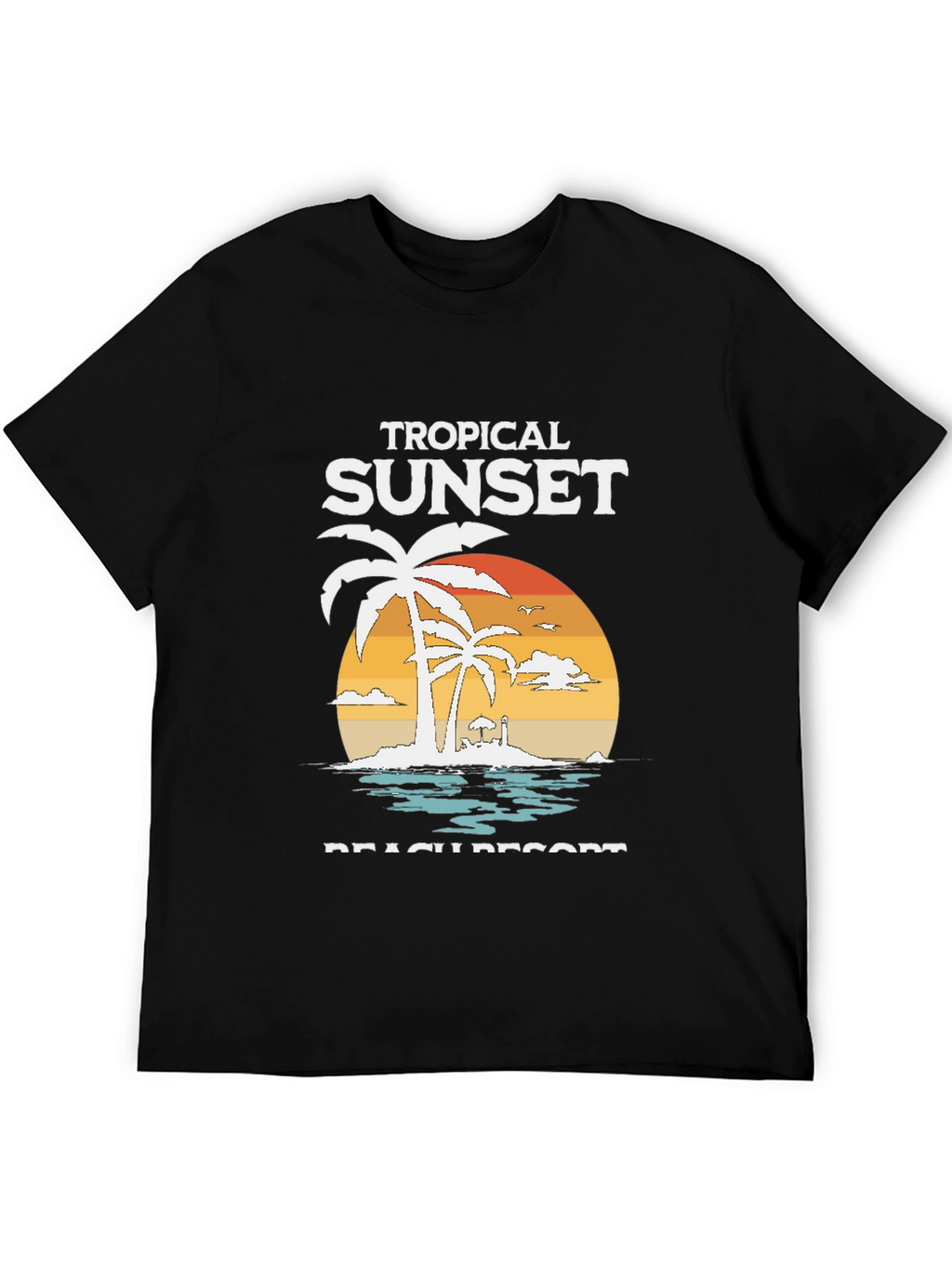 Tropical Sunset Beach Resort T-Shirt