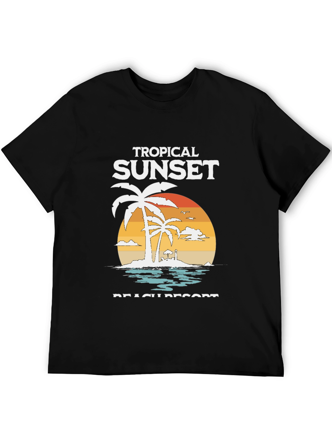 Tropical Sunset Beach Resort T-Shirt
