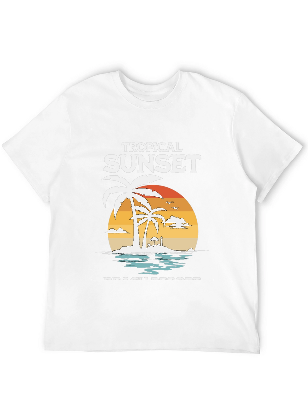 Tropical Sunset Beach Resort T-Shirt