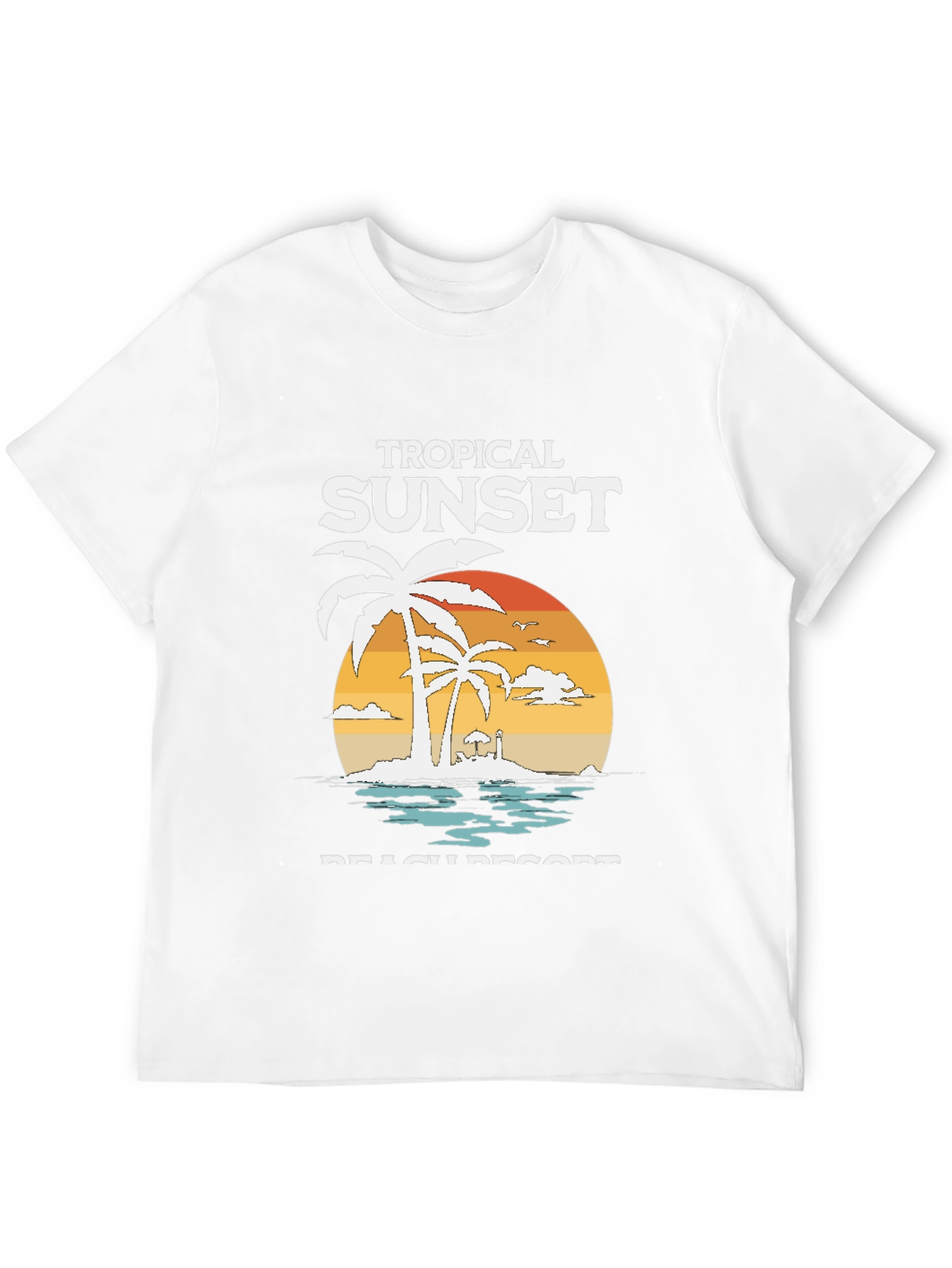 Tropical Sunset Beach Resort T-Shirt
