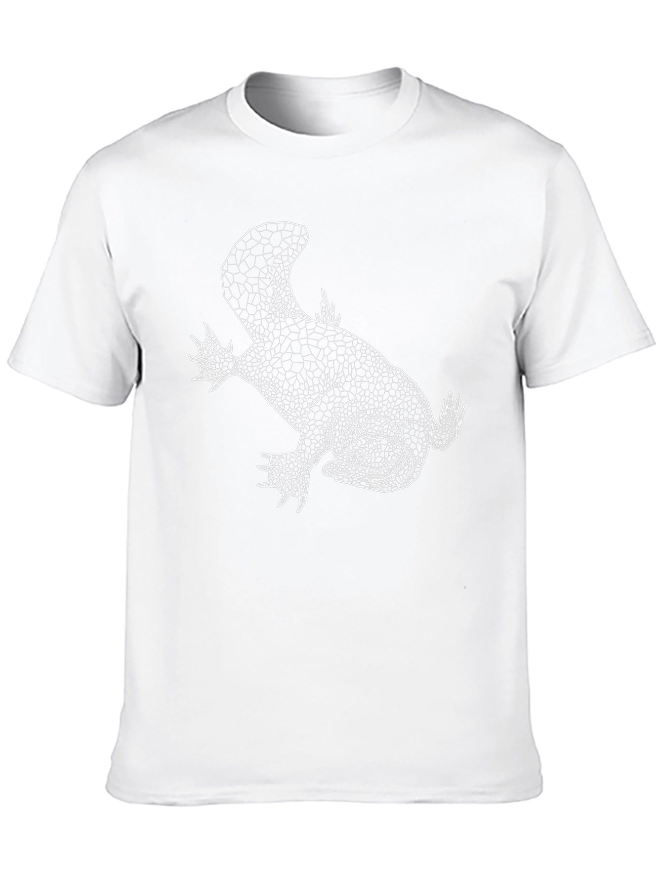Geometric Platypus Graphic Tee - Black Cotton