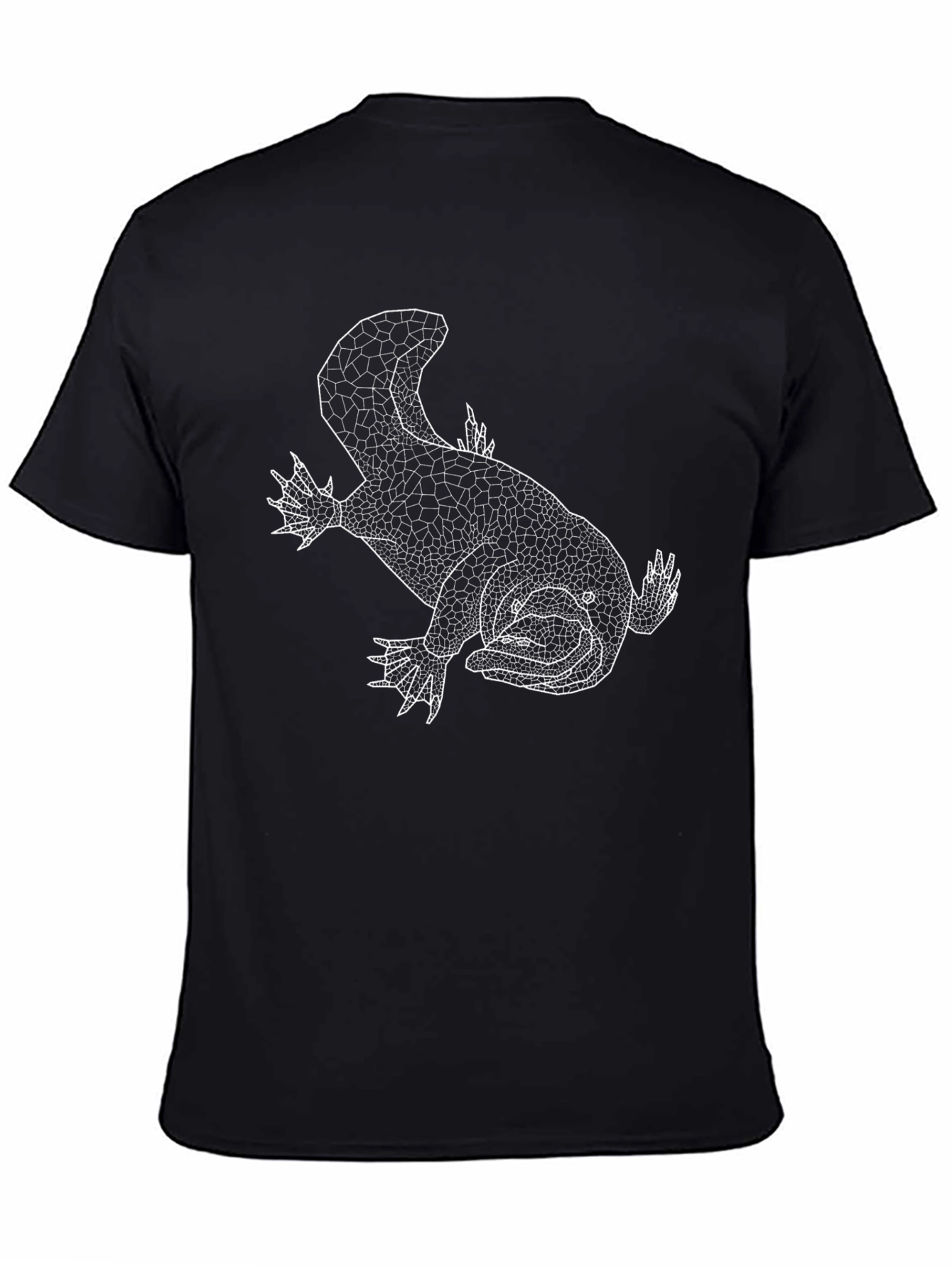Geometric Platypus Graphic Tee - Black Cotton