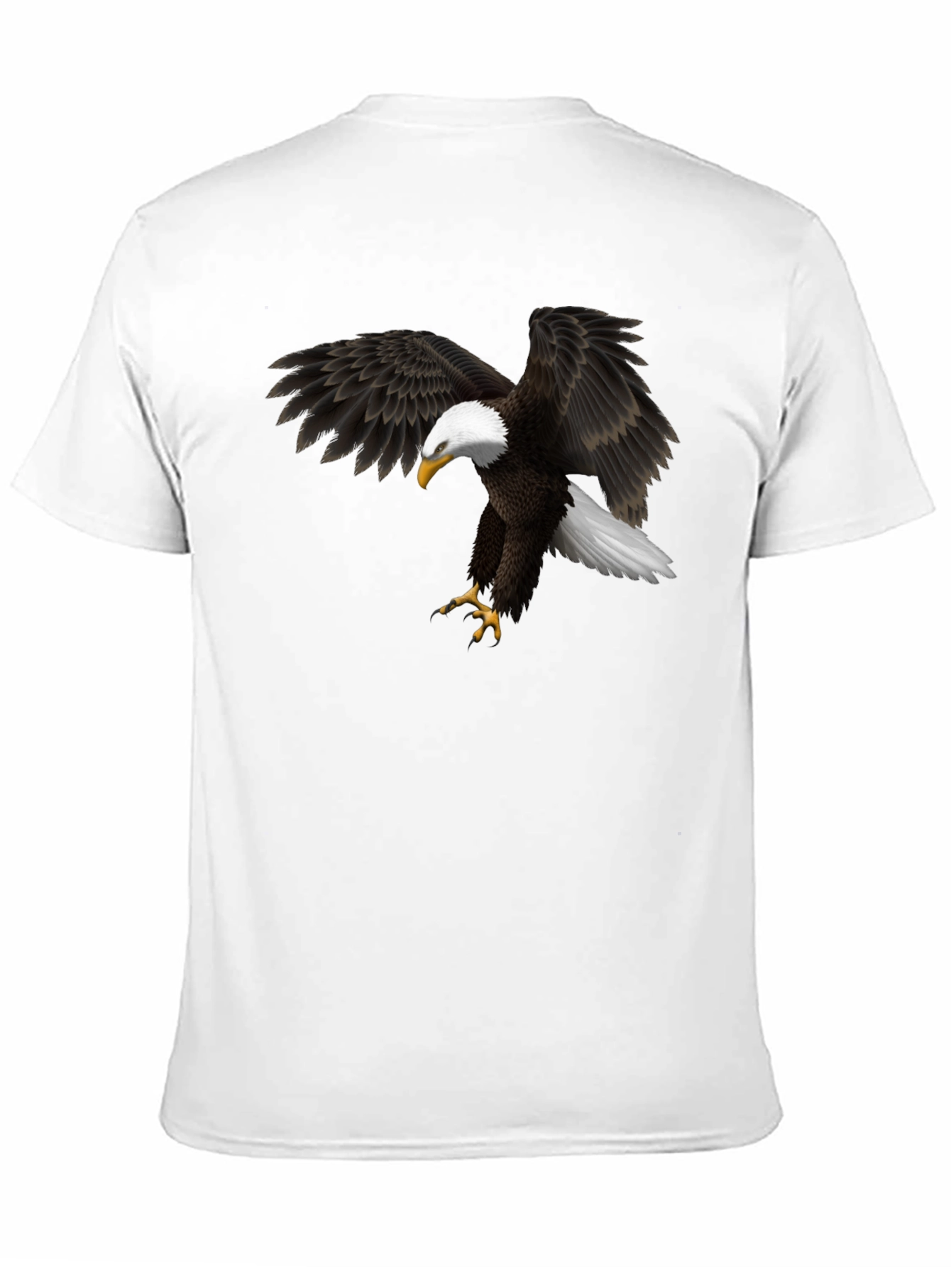 Bald Eagle Graphic Black T-Shirt - Mens Apparel