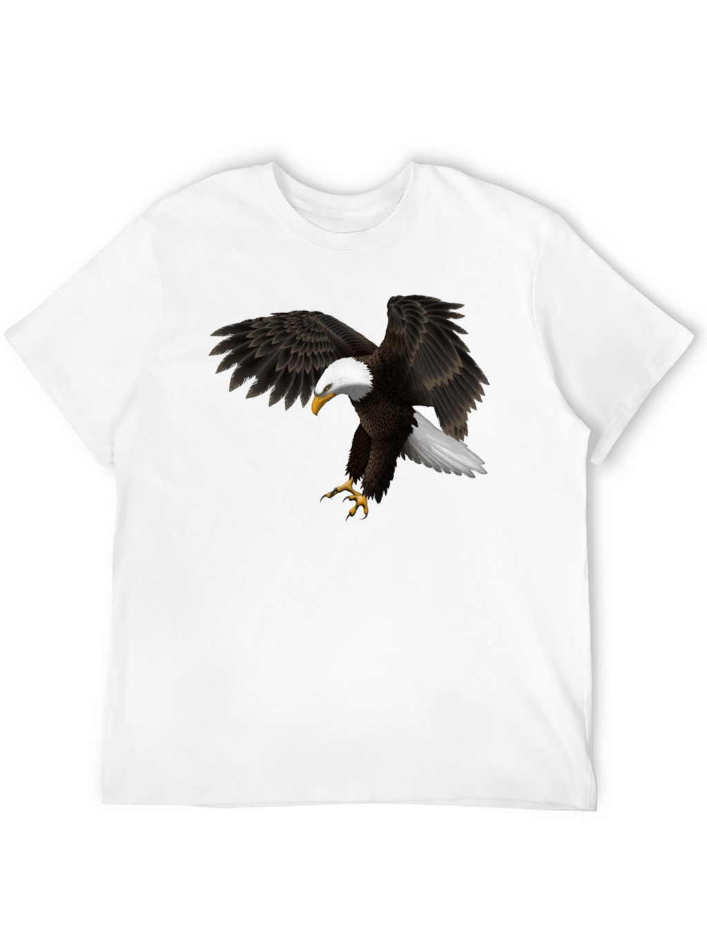 Bald Eagle Graphic Black T-Shirt - Mens Apparel