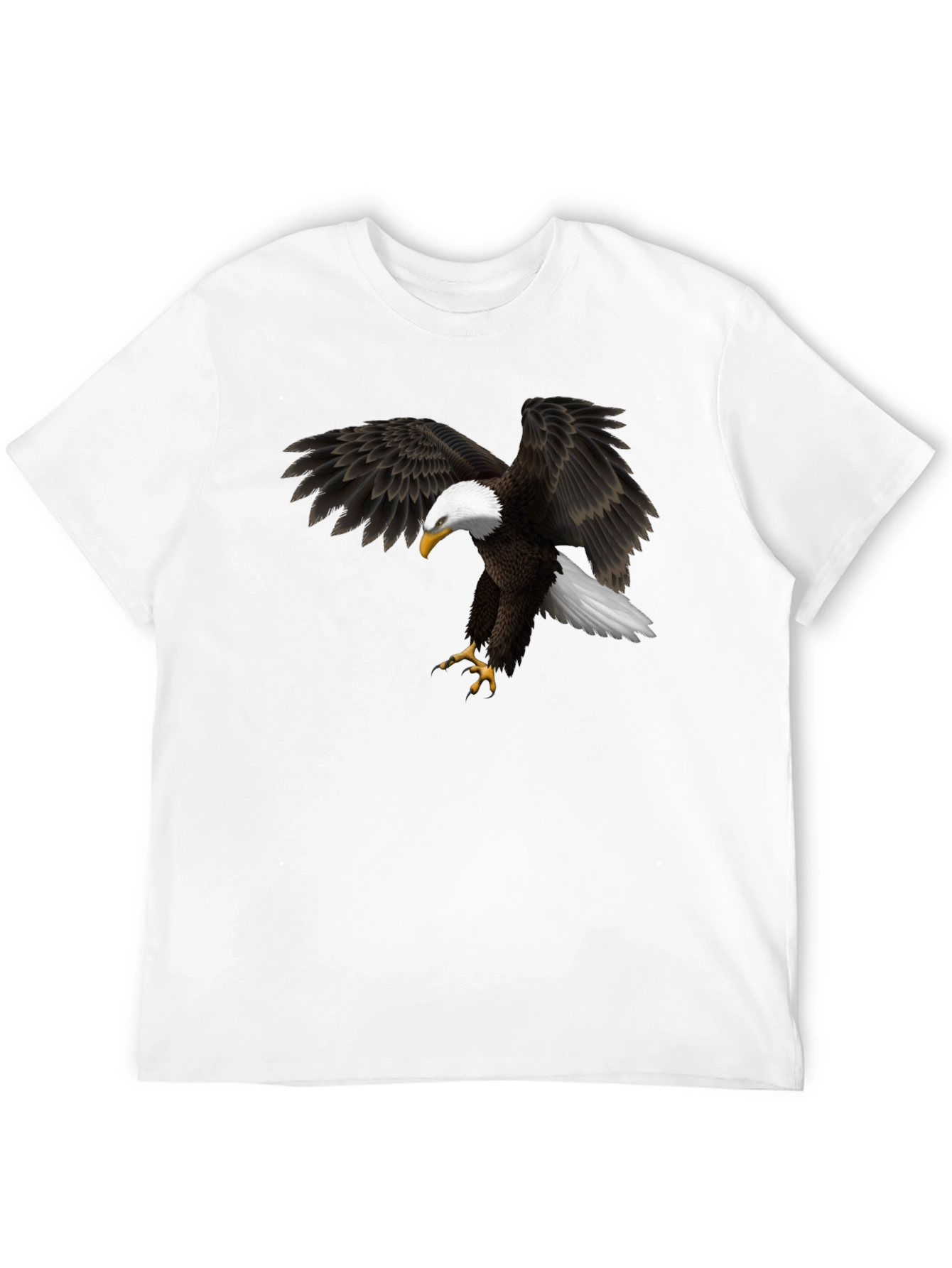 Bald Eagle Graphic Black T-Shirt - Mens Apparel