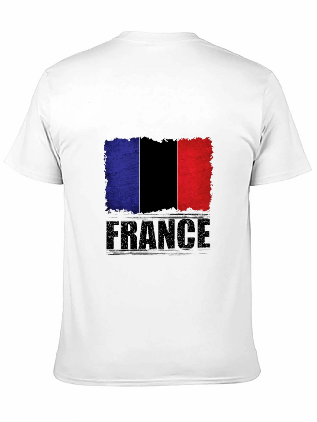 France Flag Graphic Tee - Black