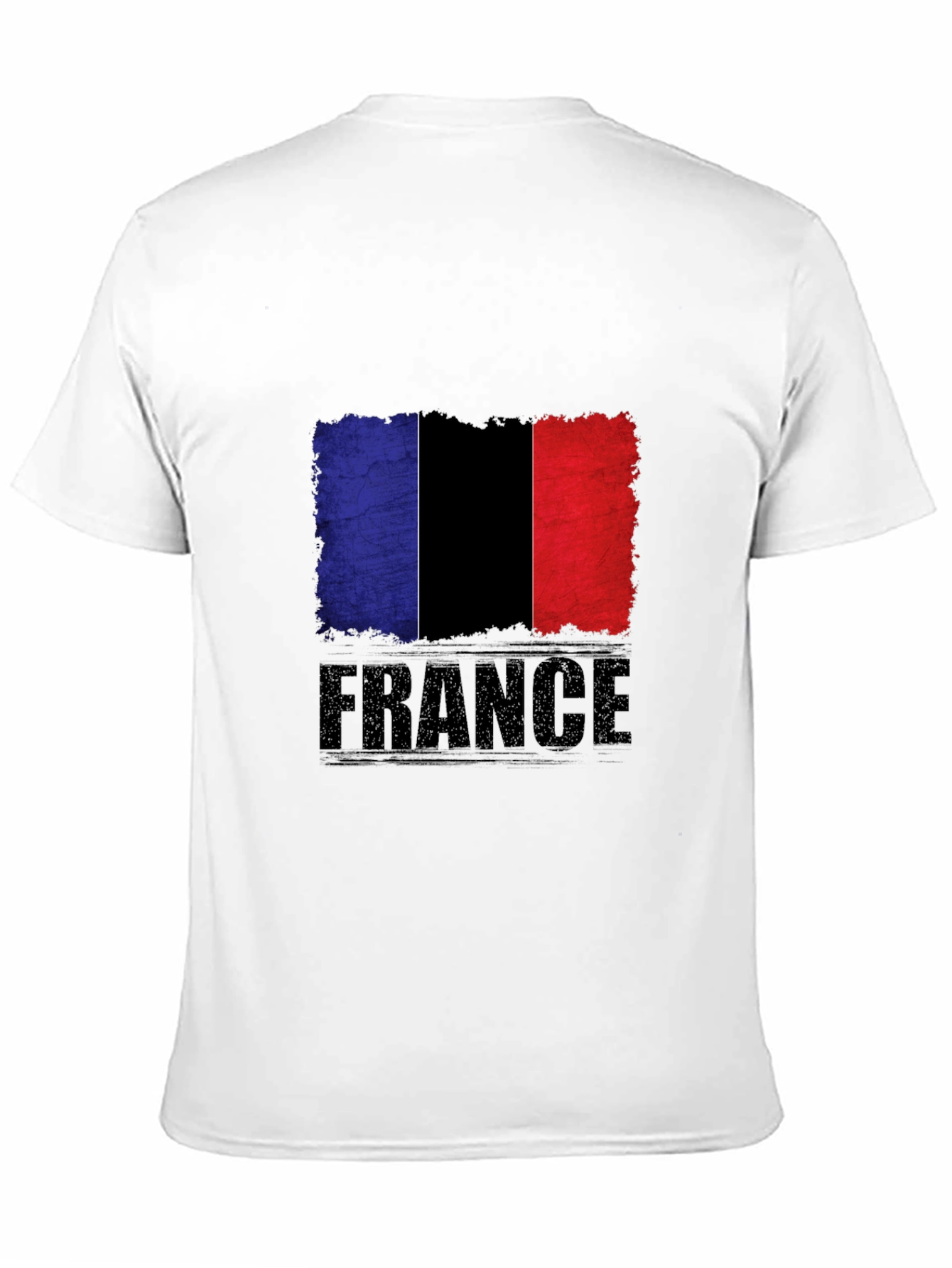 France Flag Graphic Tee - Black