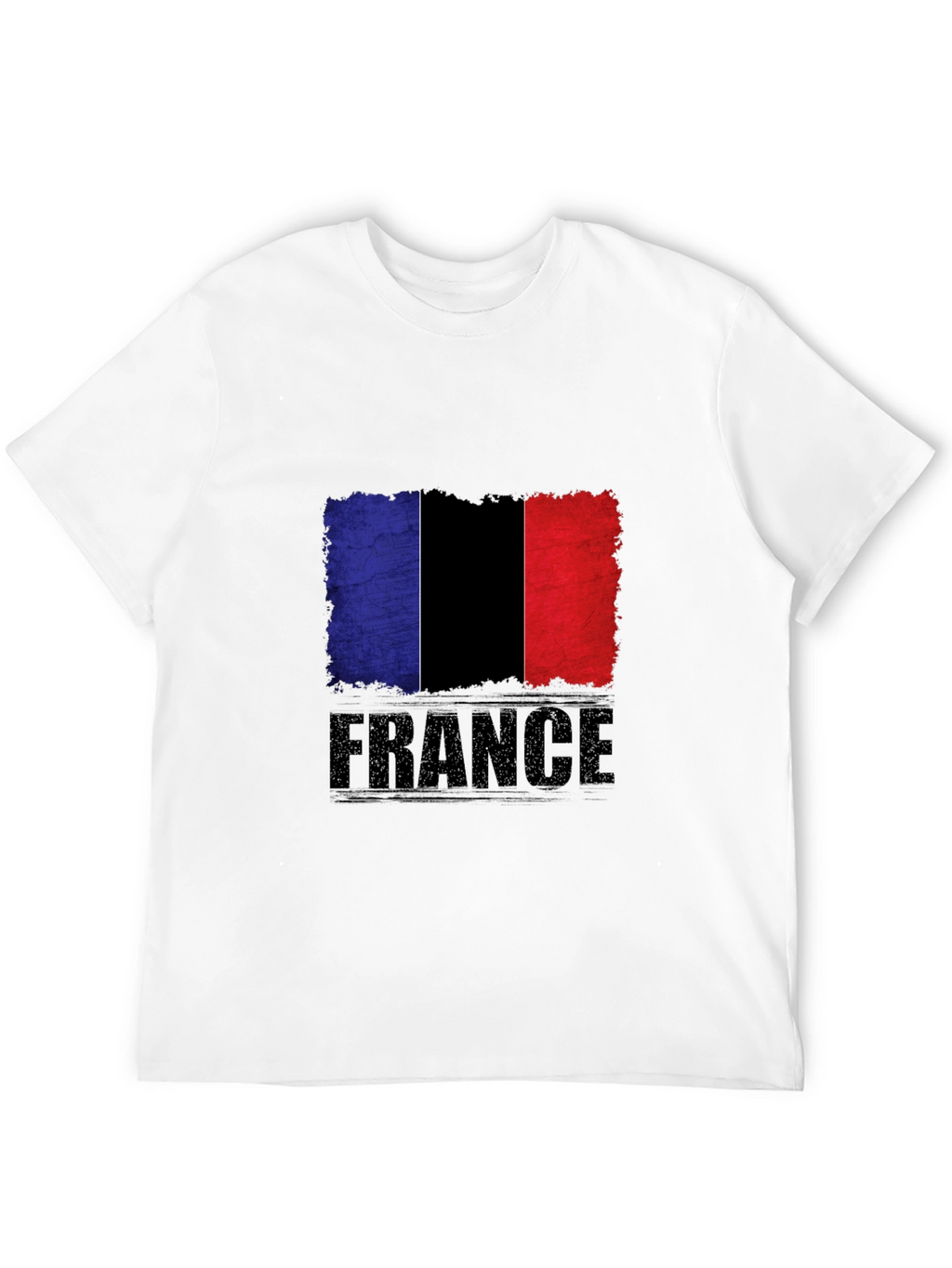 France Flag Graphic Tee - Black