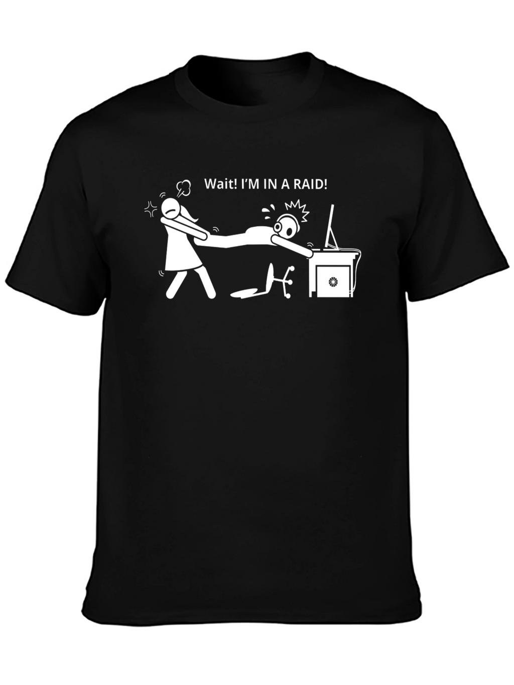 Funny Gamer T-Shirt - Im In A Raid!