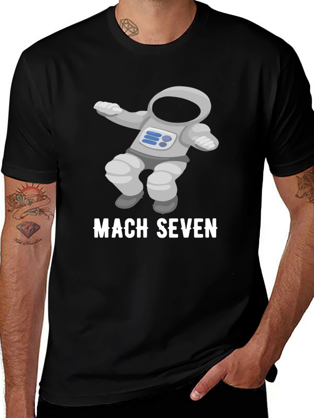 Mach Seven Astronaut Graphic Tee