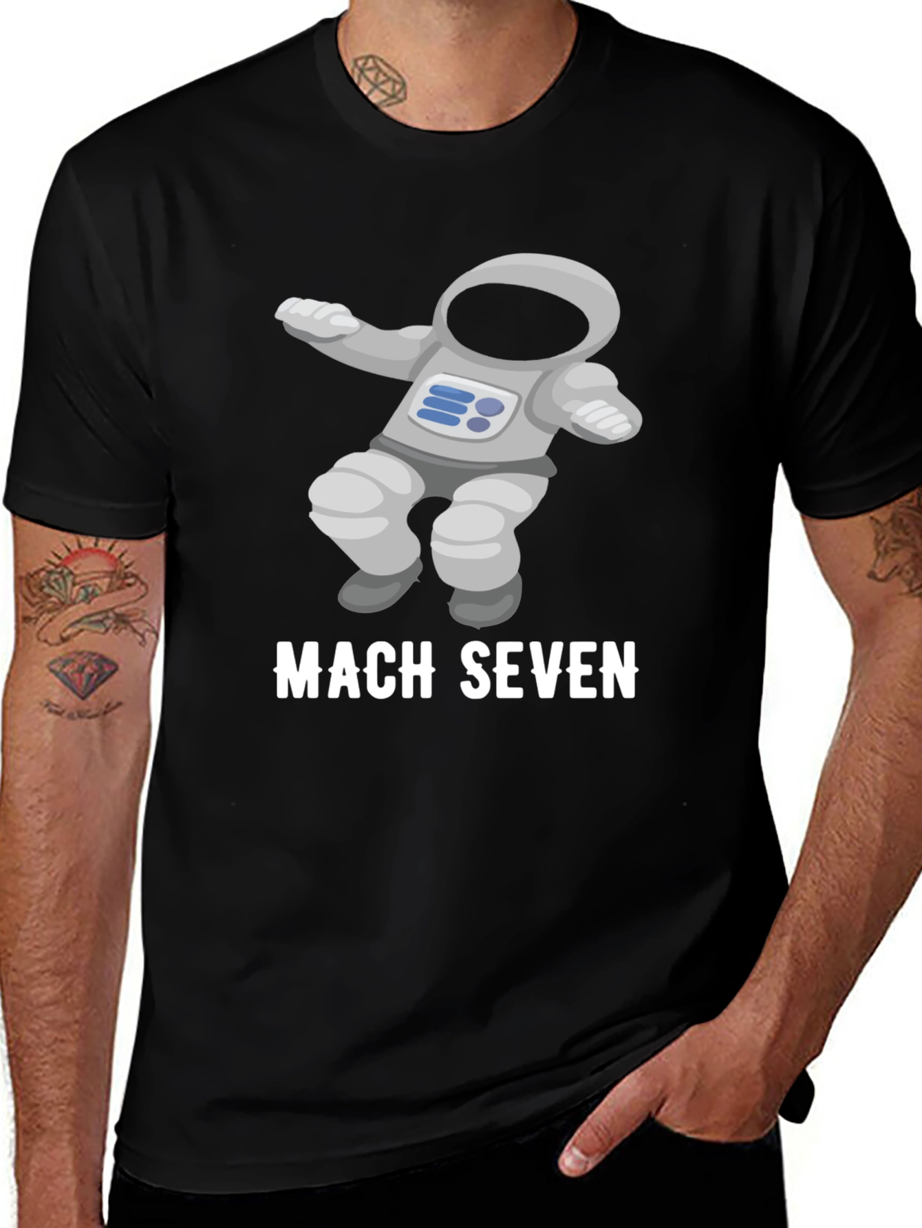 Mach Seven Astronaut Graphic Tee