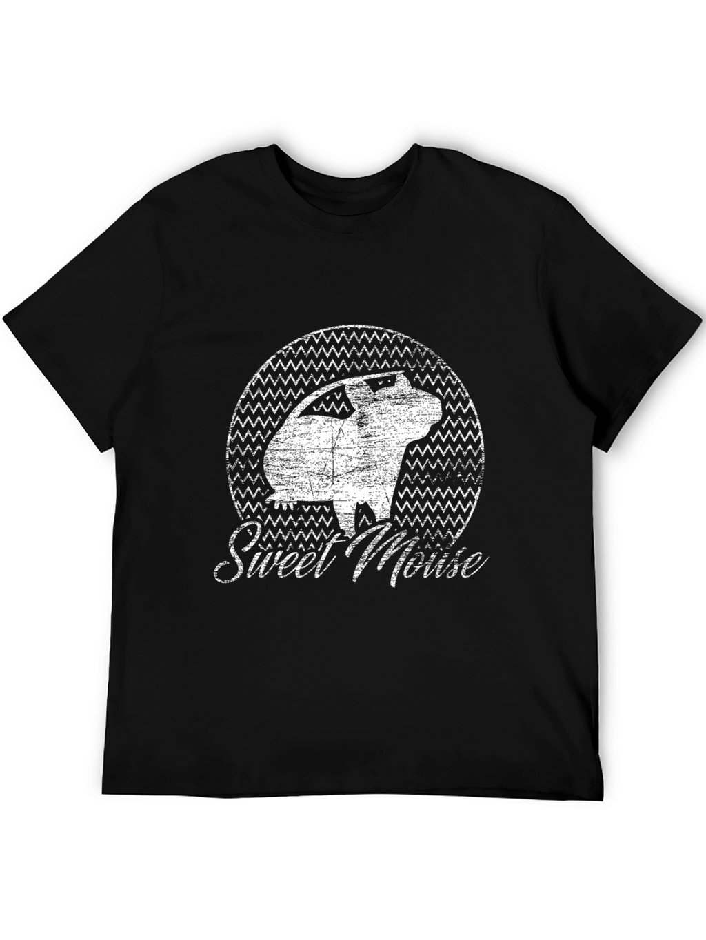 Sweet Mouse Graphic Tee - Distressed Print
