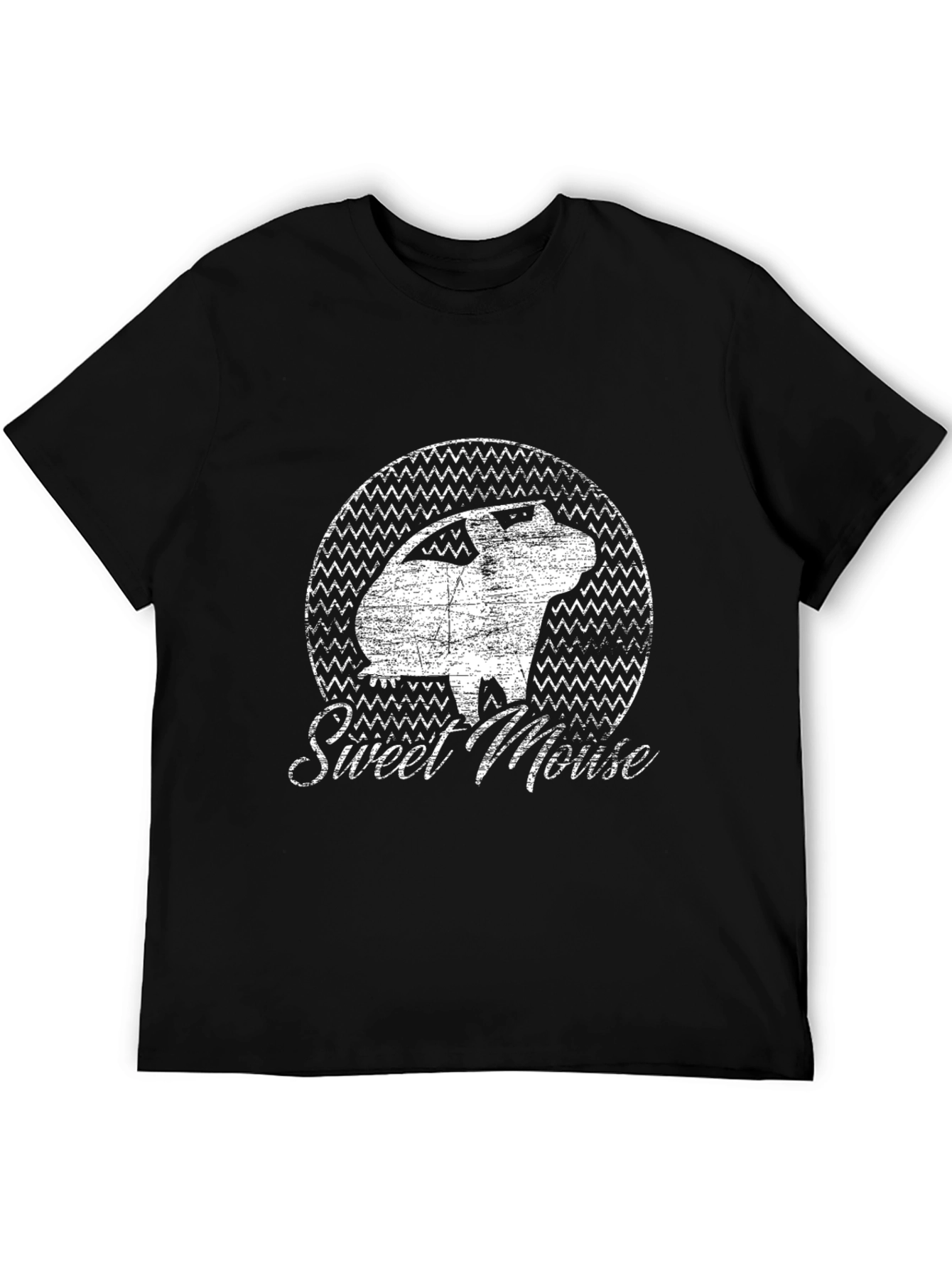 Sweet Mouse Graphic Tee - Distressed Print