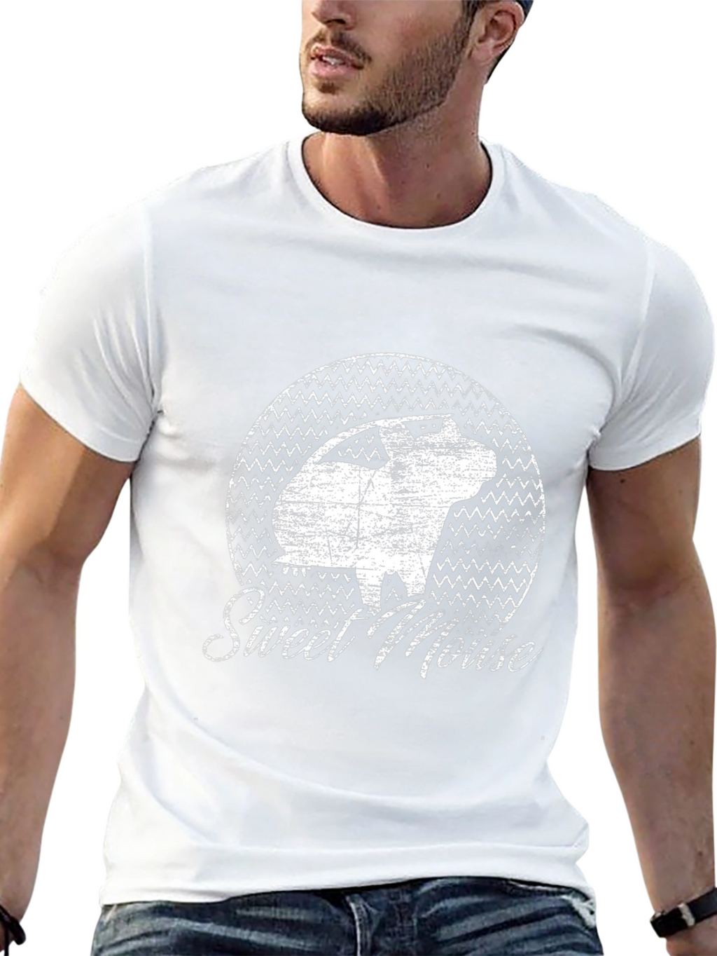 Sweet Mouse Graphic Tee - Distressed Print