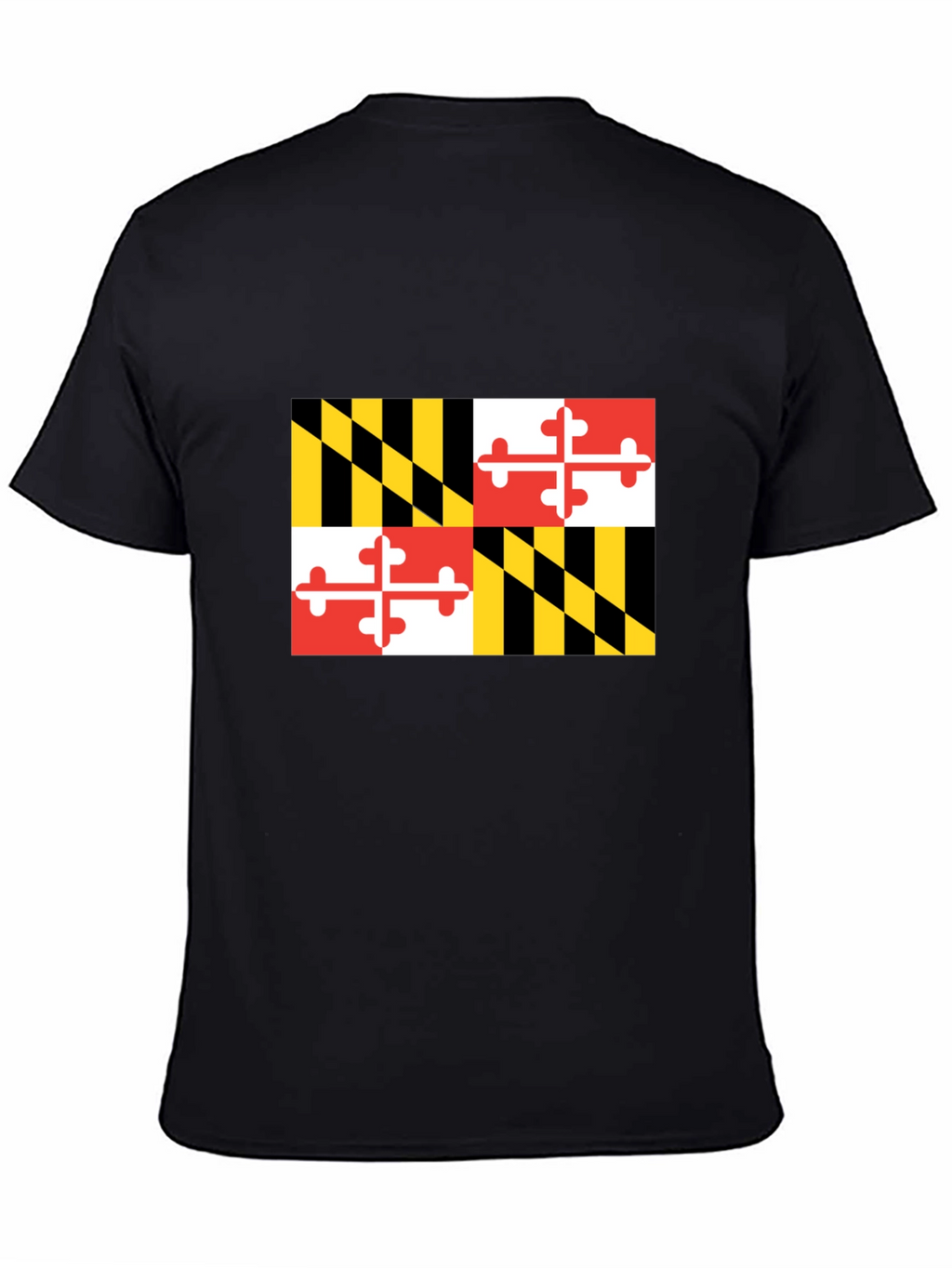 Maryland Flag Graphic Black T-Shirt