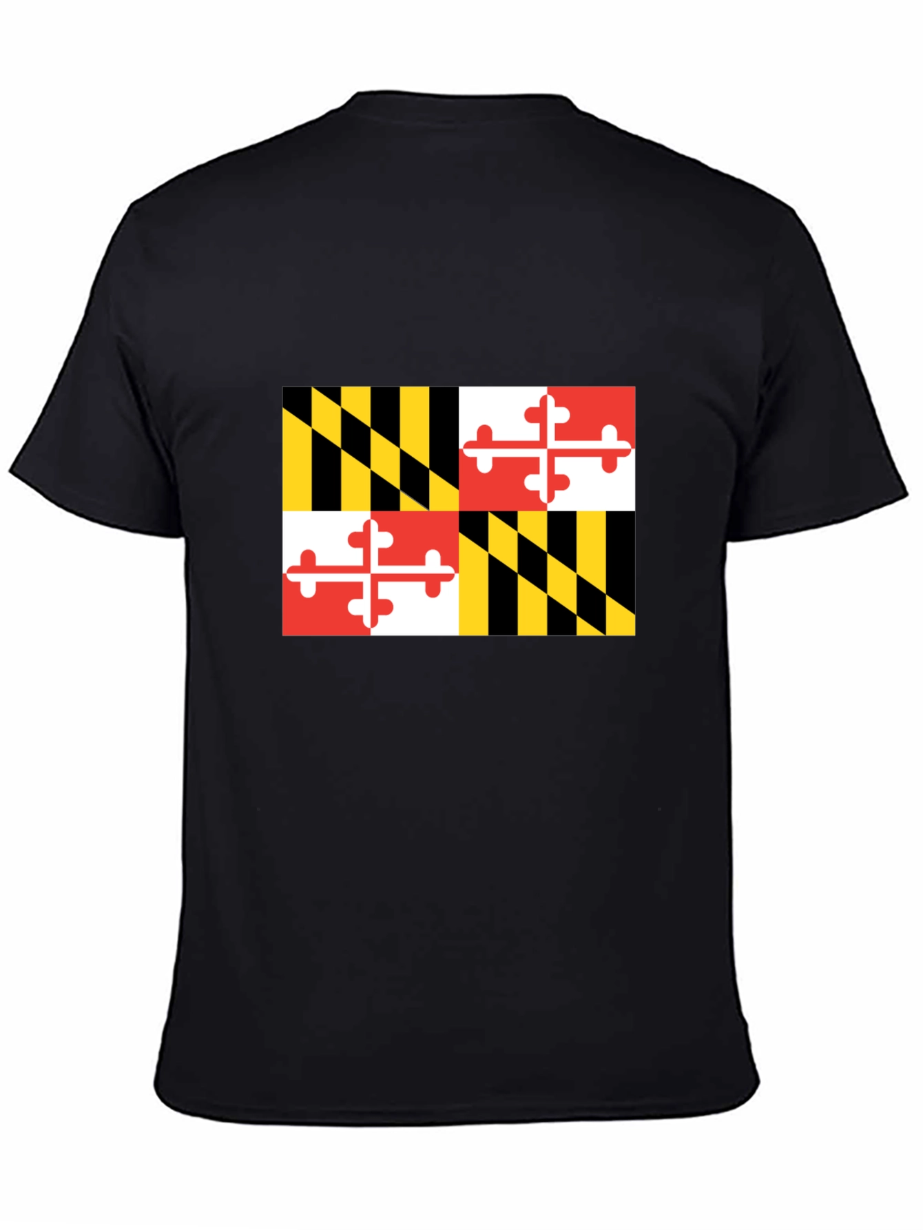 Maryland Flag Graphic Black T-Shirt