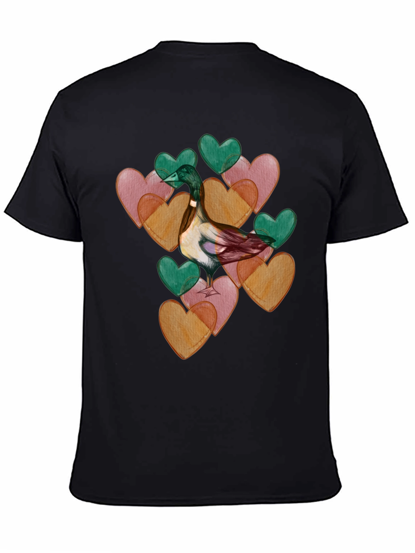 Duck Love Heart Valentines Day T-Shirt