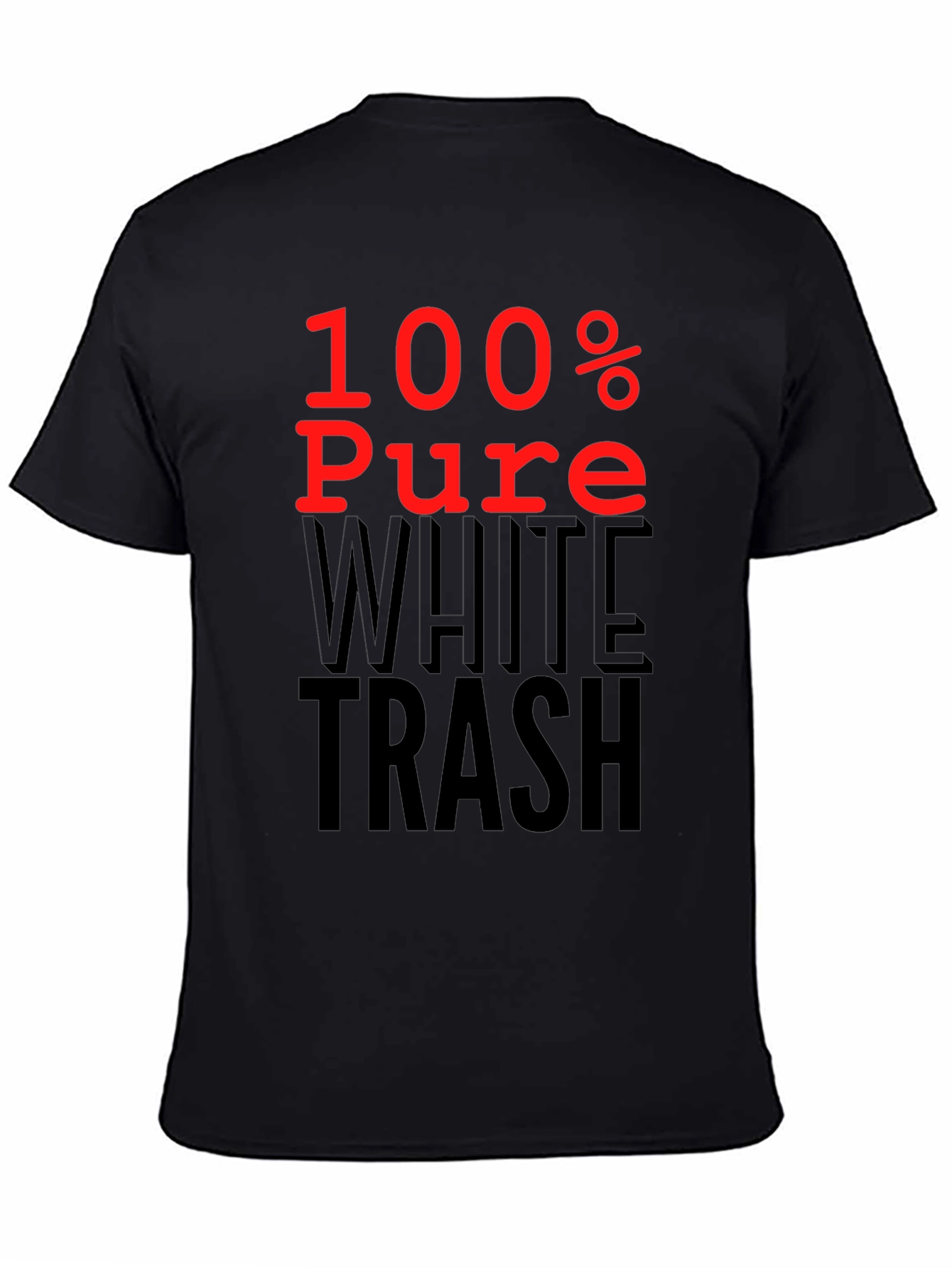100% Pure White Trash Graphic Tee