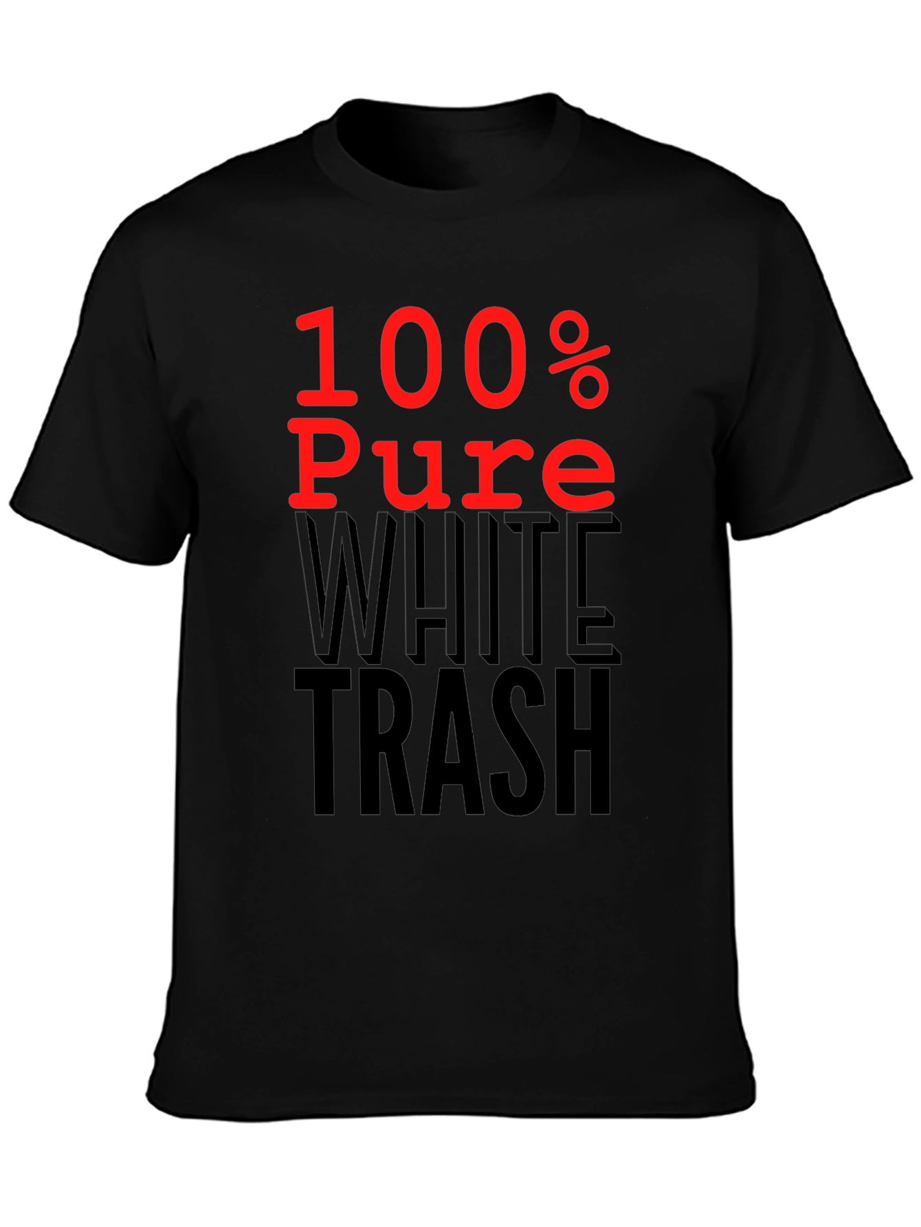 100% Pure White Trash Graphic Tee