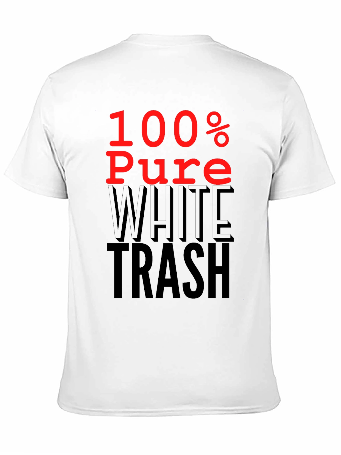 100% Pure White Trash Graphic Tee