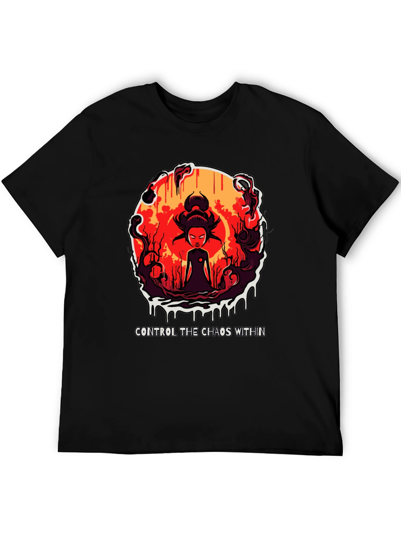 Chaos Within Graphic Tee - Control Your Inner Self
