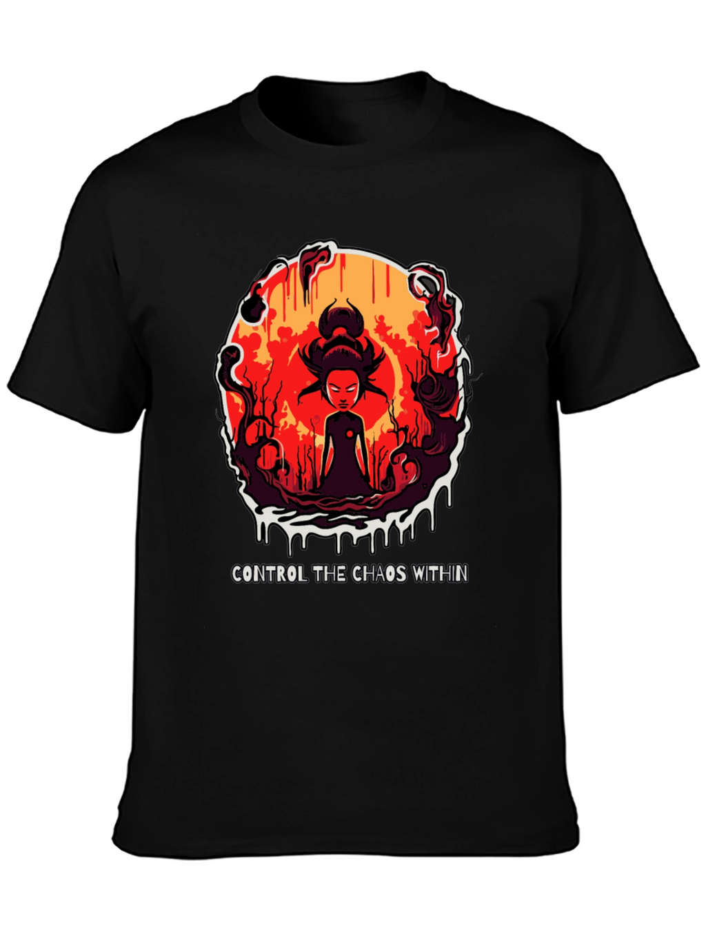 Chaos Within Graphic Tee - Control Your Inner Self