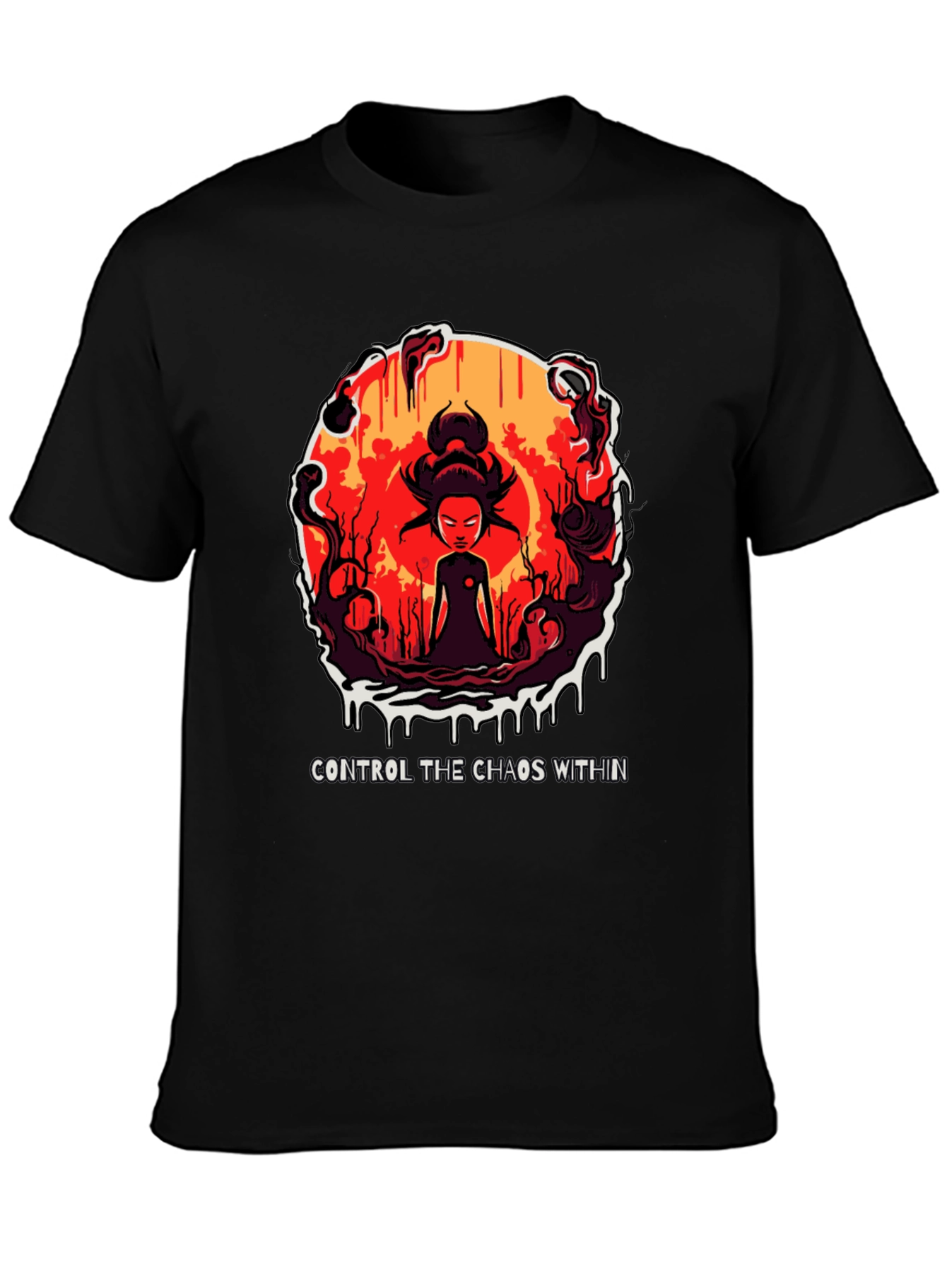Chaos Within Graphic Tee - Control Your Inner Self