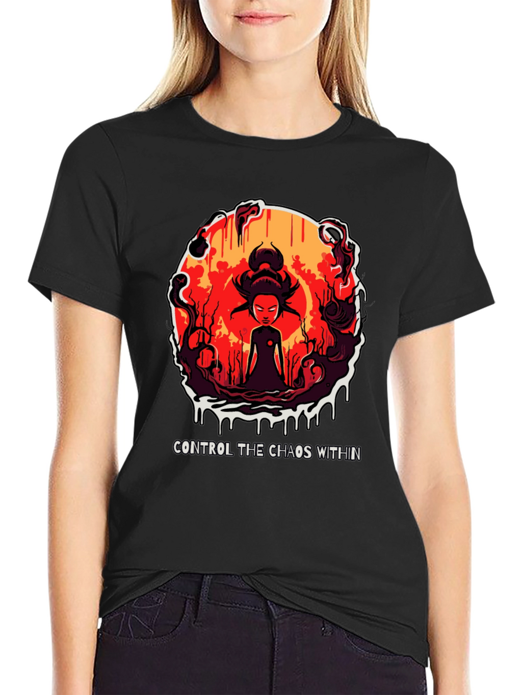 Chaos Within Graphic Tee - Control Your Inner Self