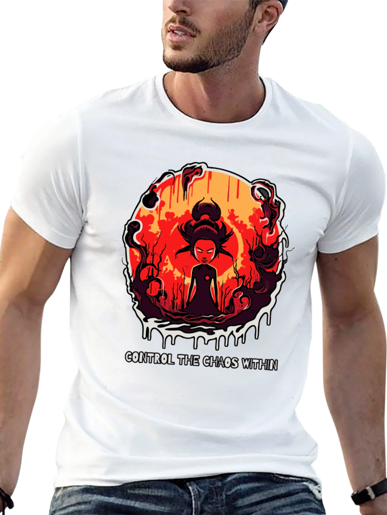 Chaos Within Graphic Tee - Control Your Inner Self