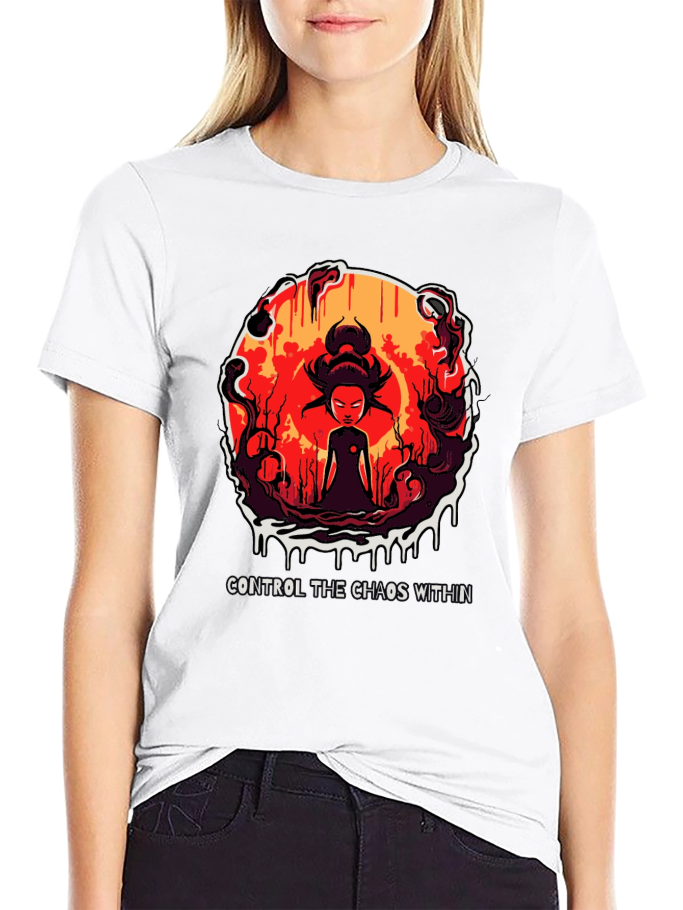 Chaos Within Graphic Tee - Control Your Inner Self