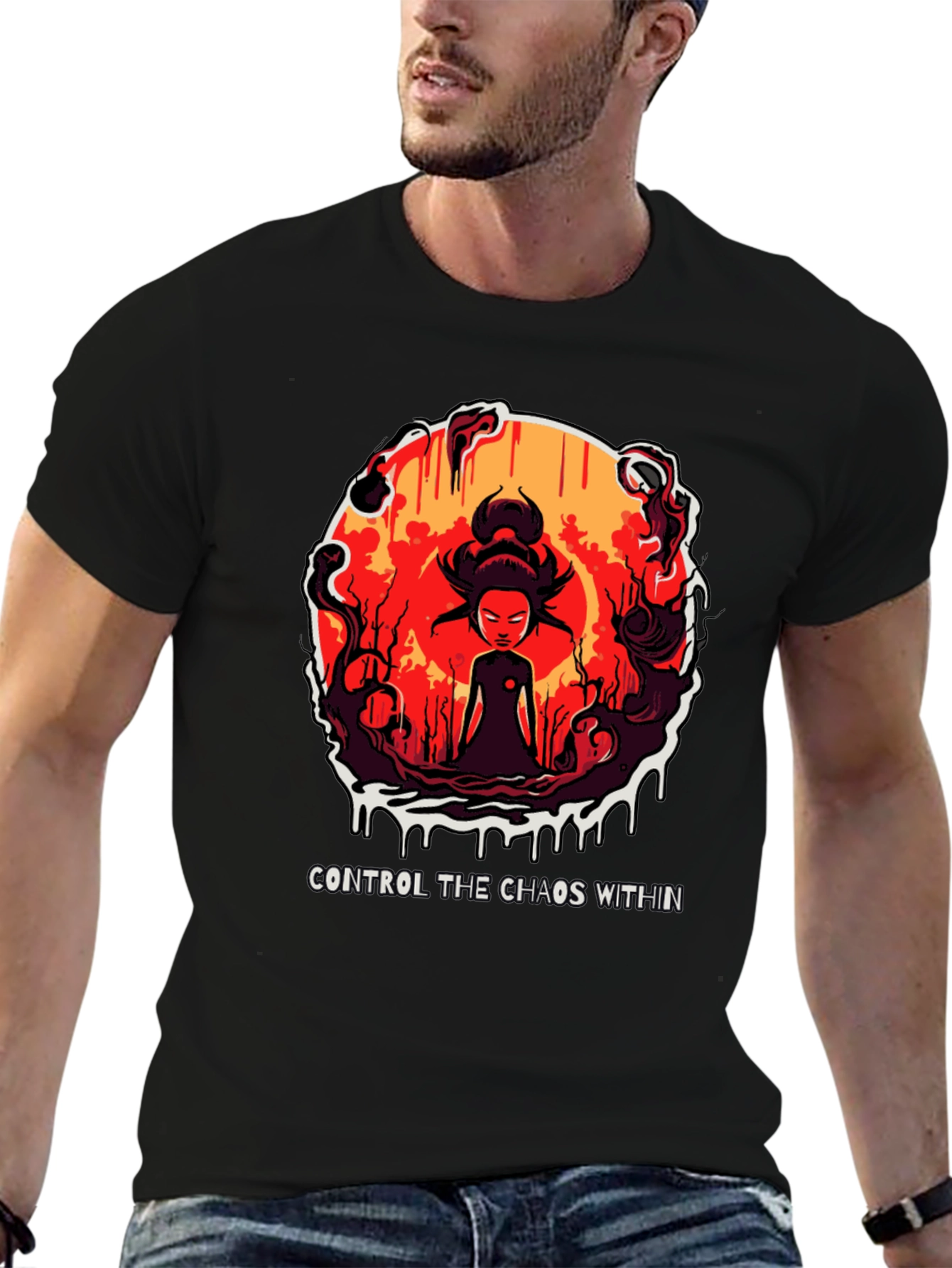 Chaos Within Graphic Tee - Control Your Inner Self