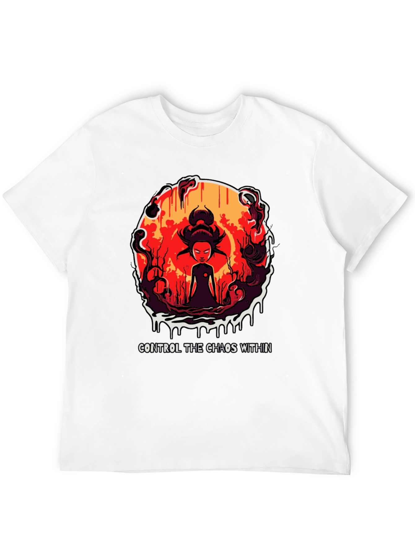 Chaos Within Graphic Tee - Control Your Inner Self
