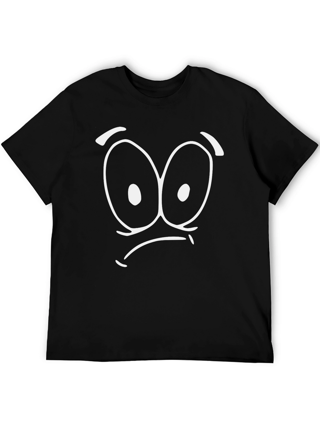 Funny Cartoon Face Graphic T-Shirt
