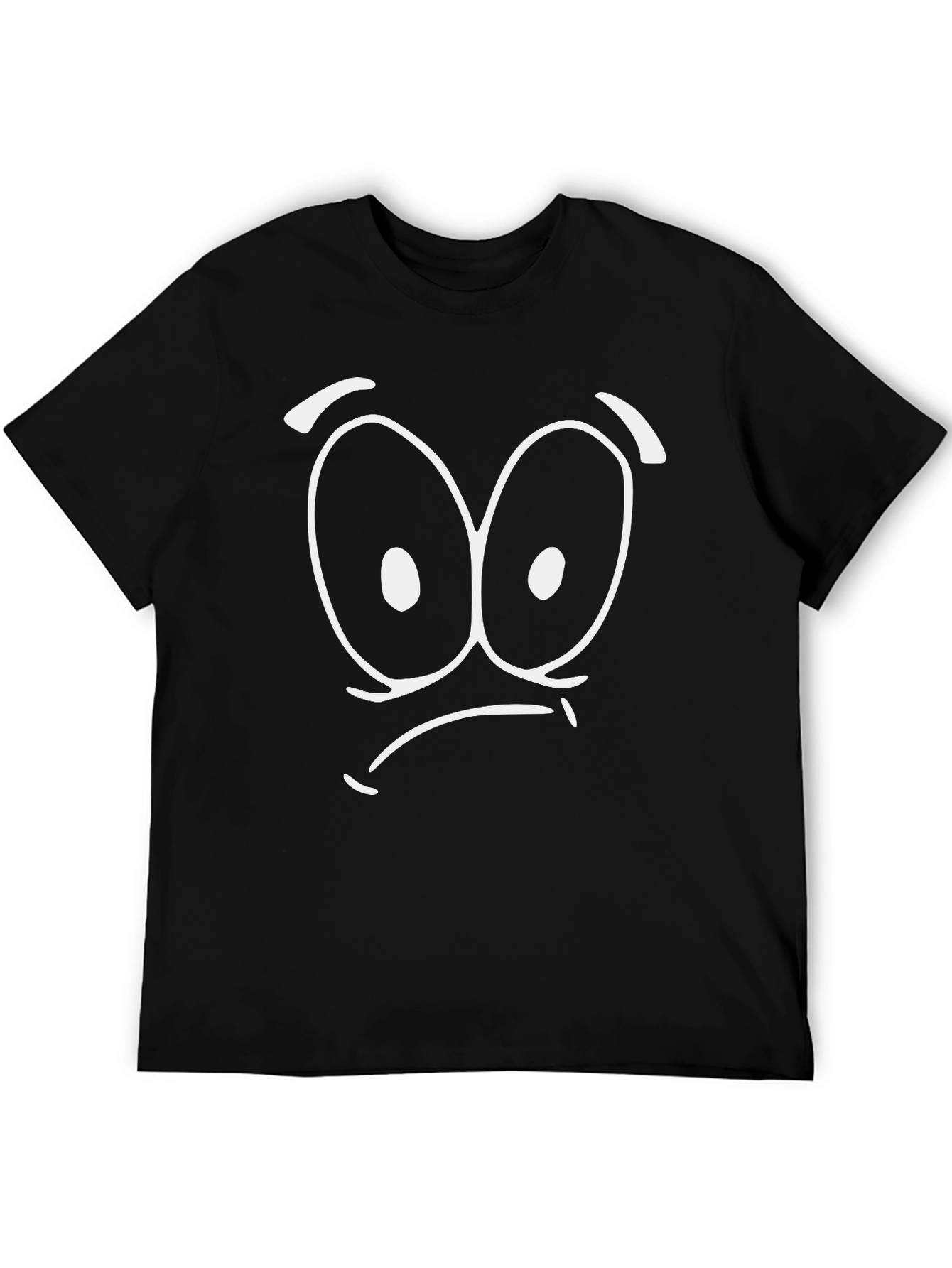 Funny Cartoon Face Graphic T-Shirt