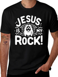 Jesus is My Rock Graphic Tee