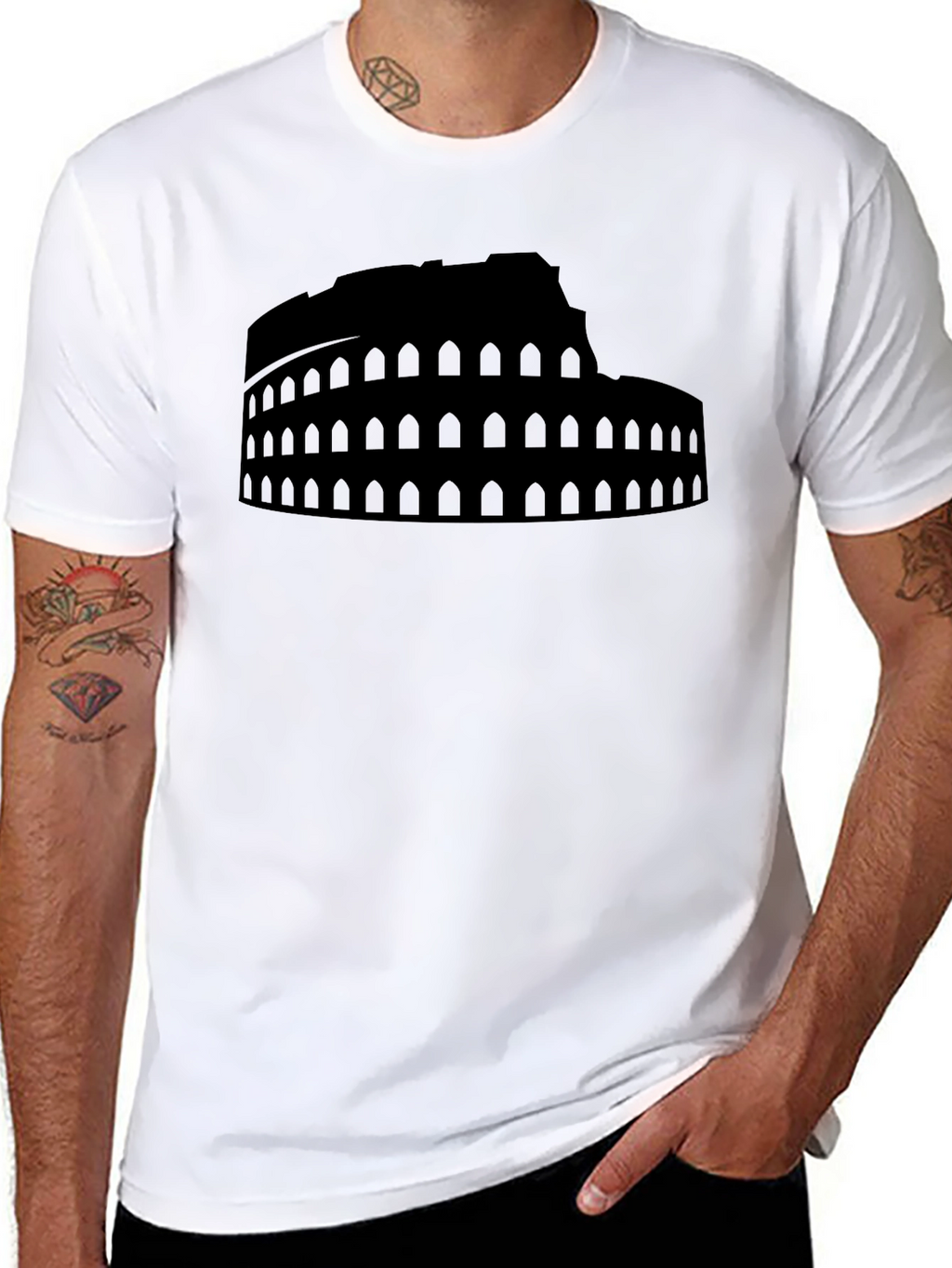 Colosseum Graphic Black T-Shirt