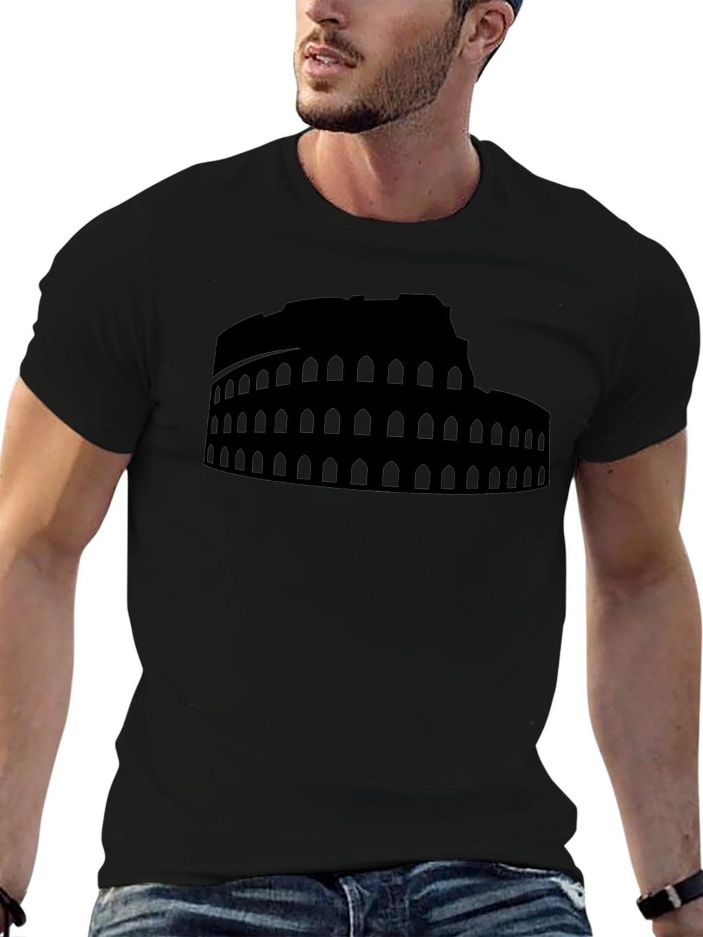 Colosseum Graphic Black T-Shirt