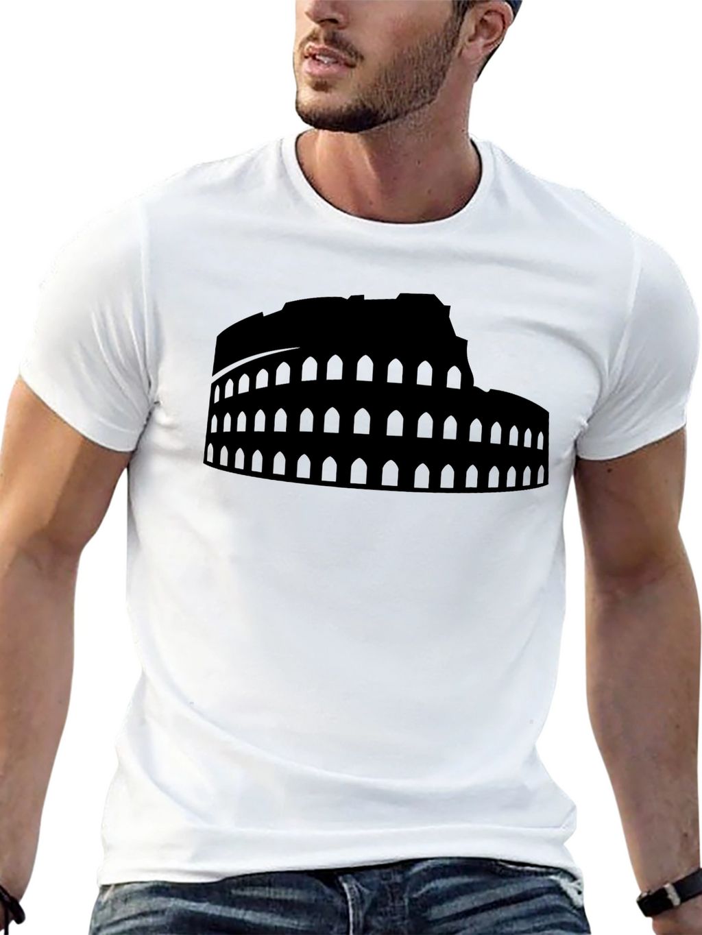 Colosseum Graphic Black T-Shirt