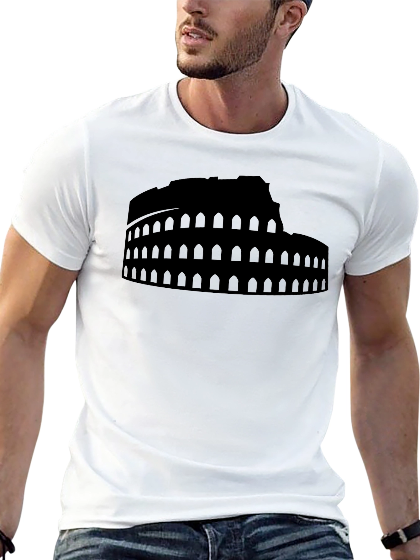 Colosseum Graphic Black T-Shirt