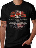 Canadian Raised with American Roots T-Shirt