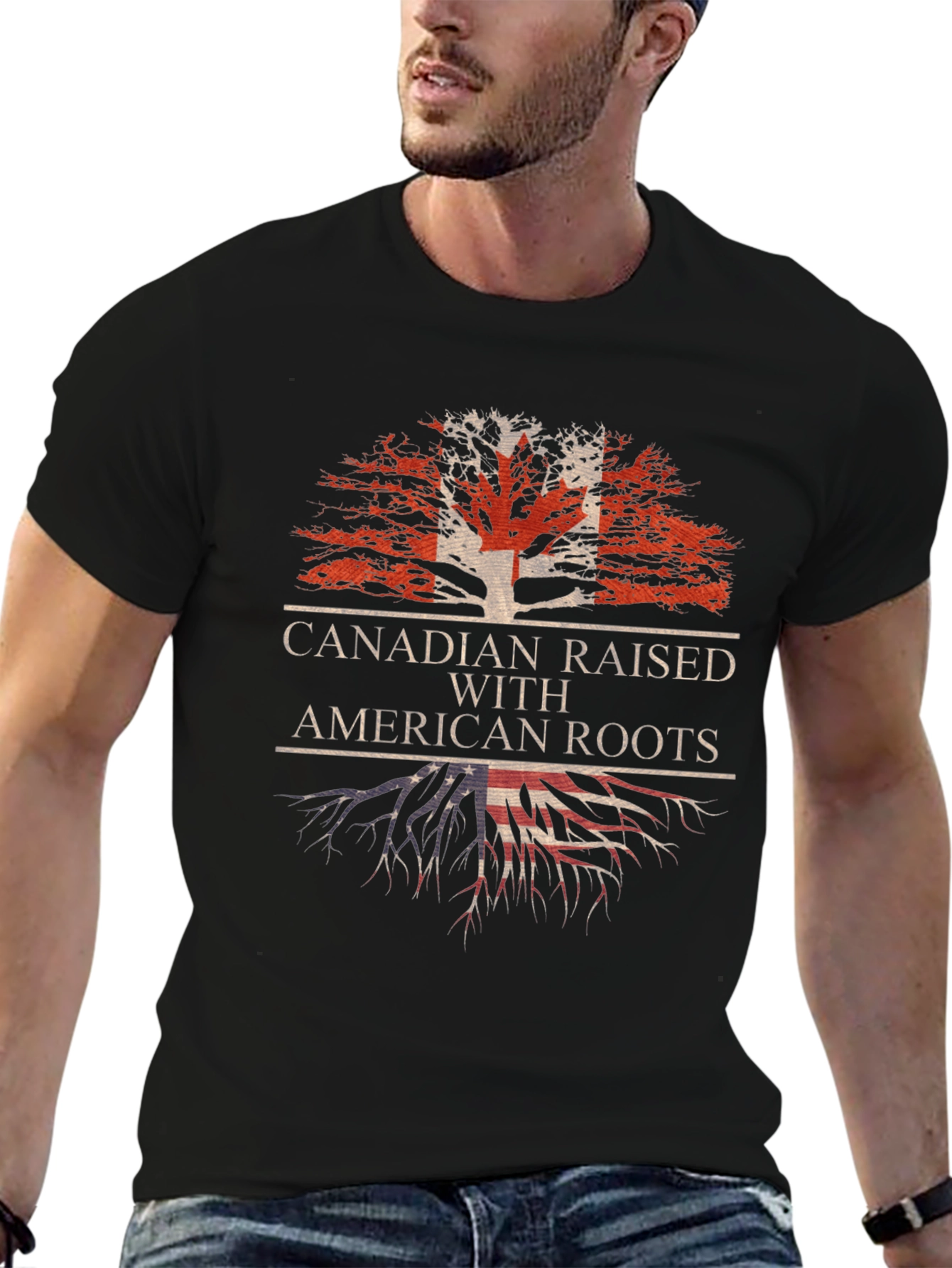 Canadian Raised with American Roots T-Shirt
